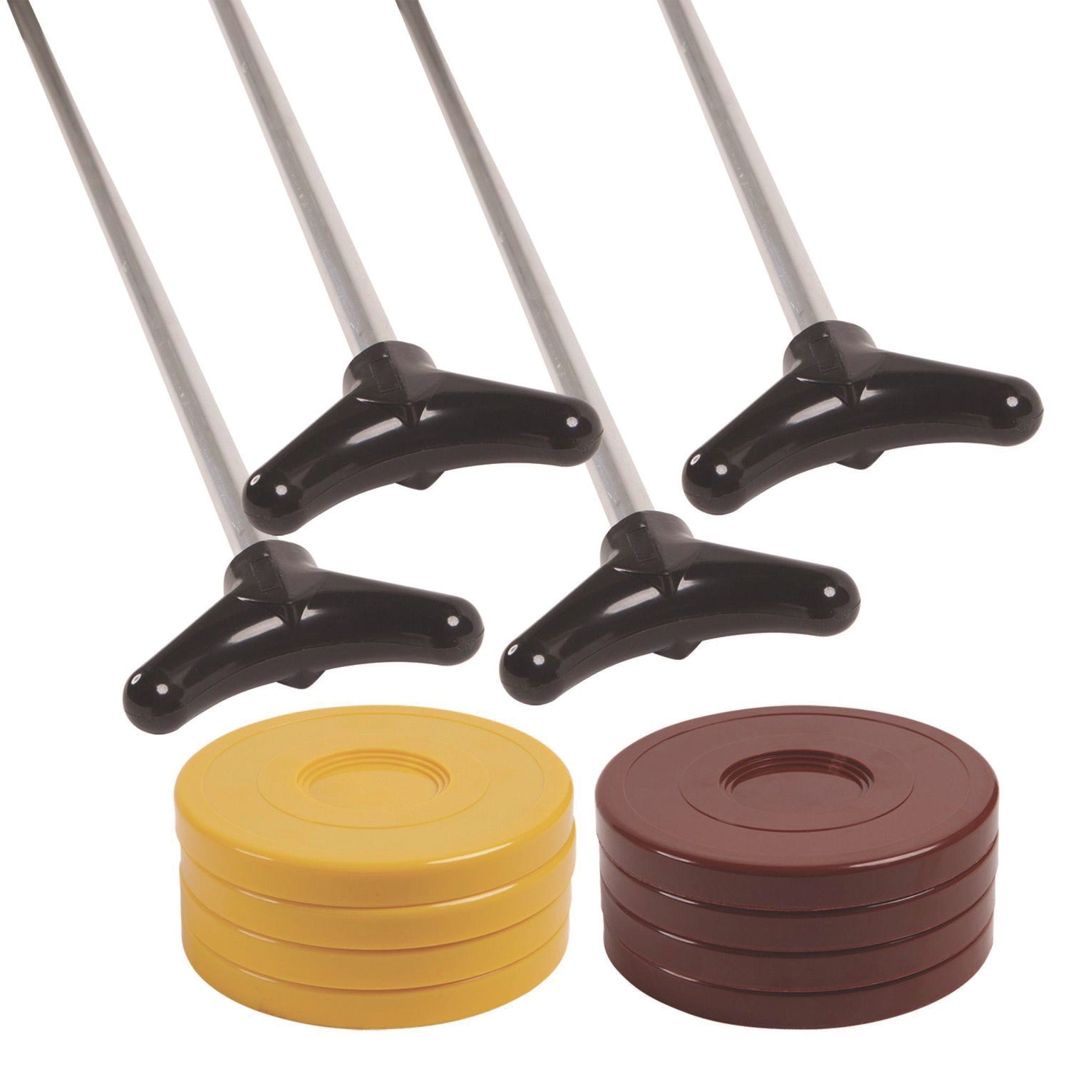 Champion Sports Shuffleboard Set, 4 Cues, 8 Pucks