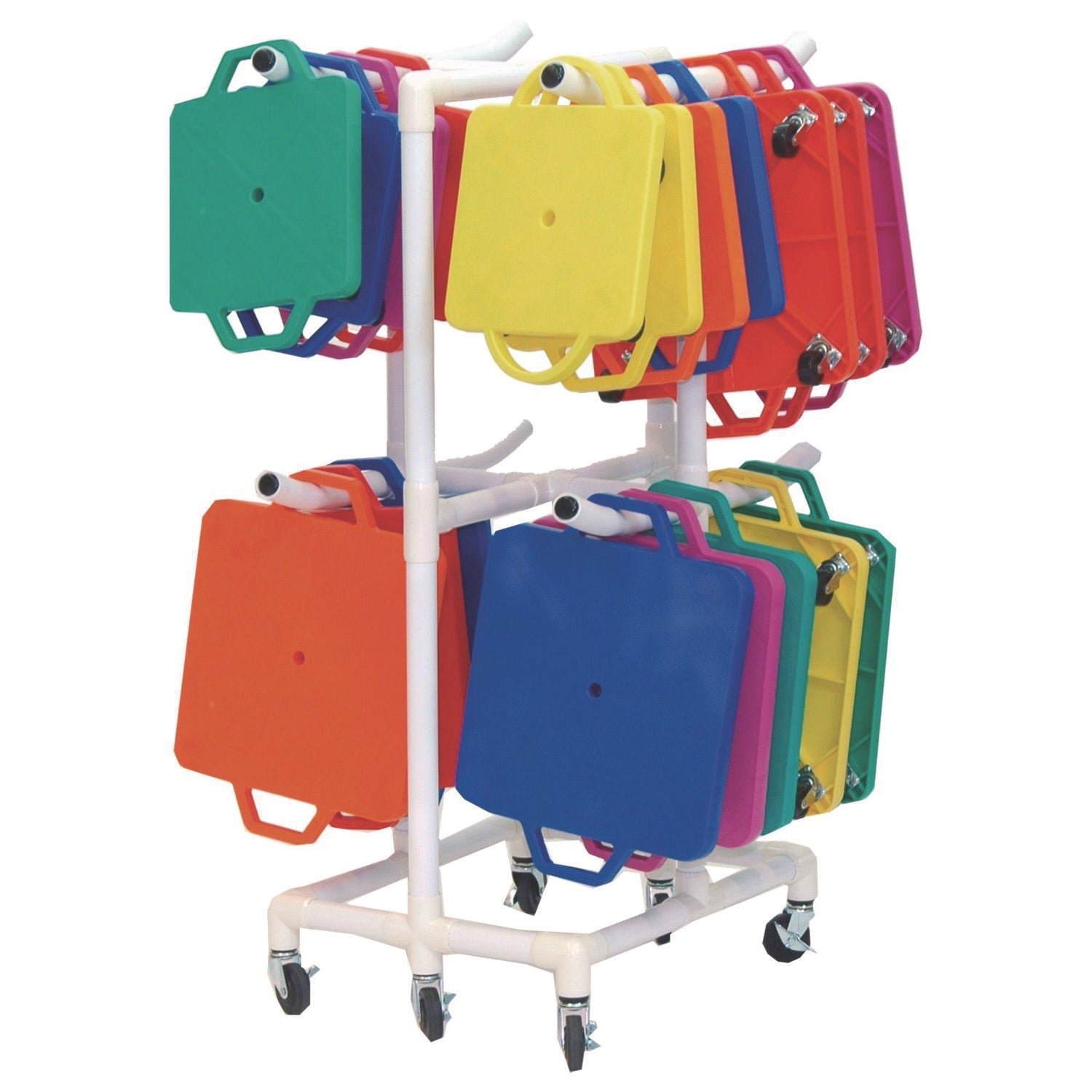 Champion Sports ABS Scooter Storage Cart | White