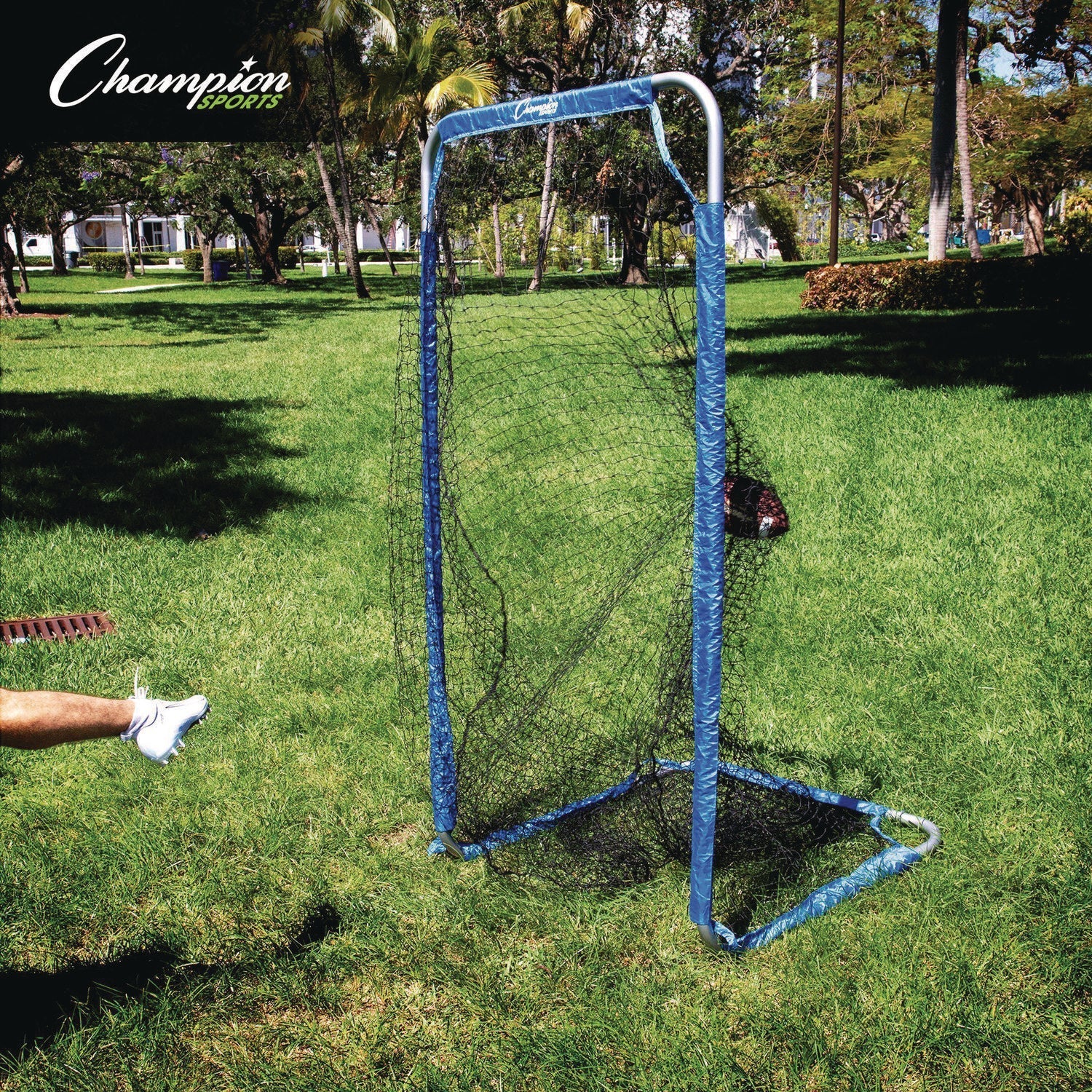 Champion Sports Football Kicking Screen, 96" x 48", 1.5" dia Frame