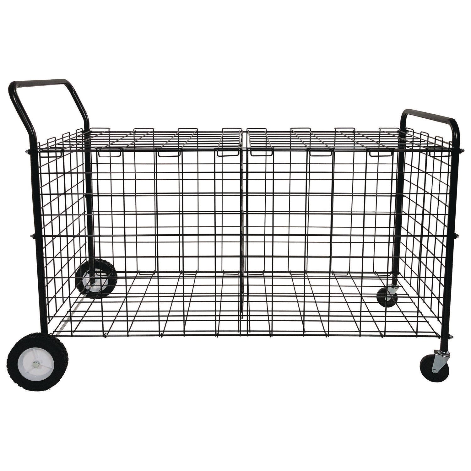 Champion Sports Double-Sided Lockable Ball Locker, Metal, 176 lb Capacity, 24 x 59 x 37, Black