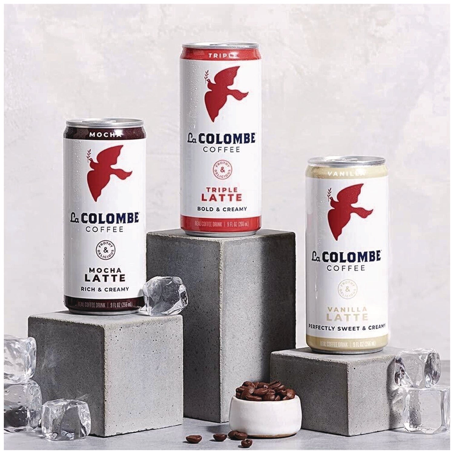 La Colombe® Draft Latte Cold Brew, Assorted Flavors, 9 oz Can, 12/Carton - Bloom Skins