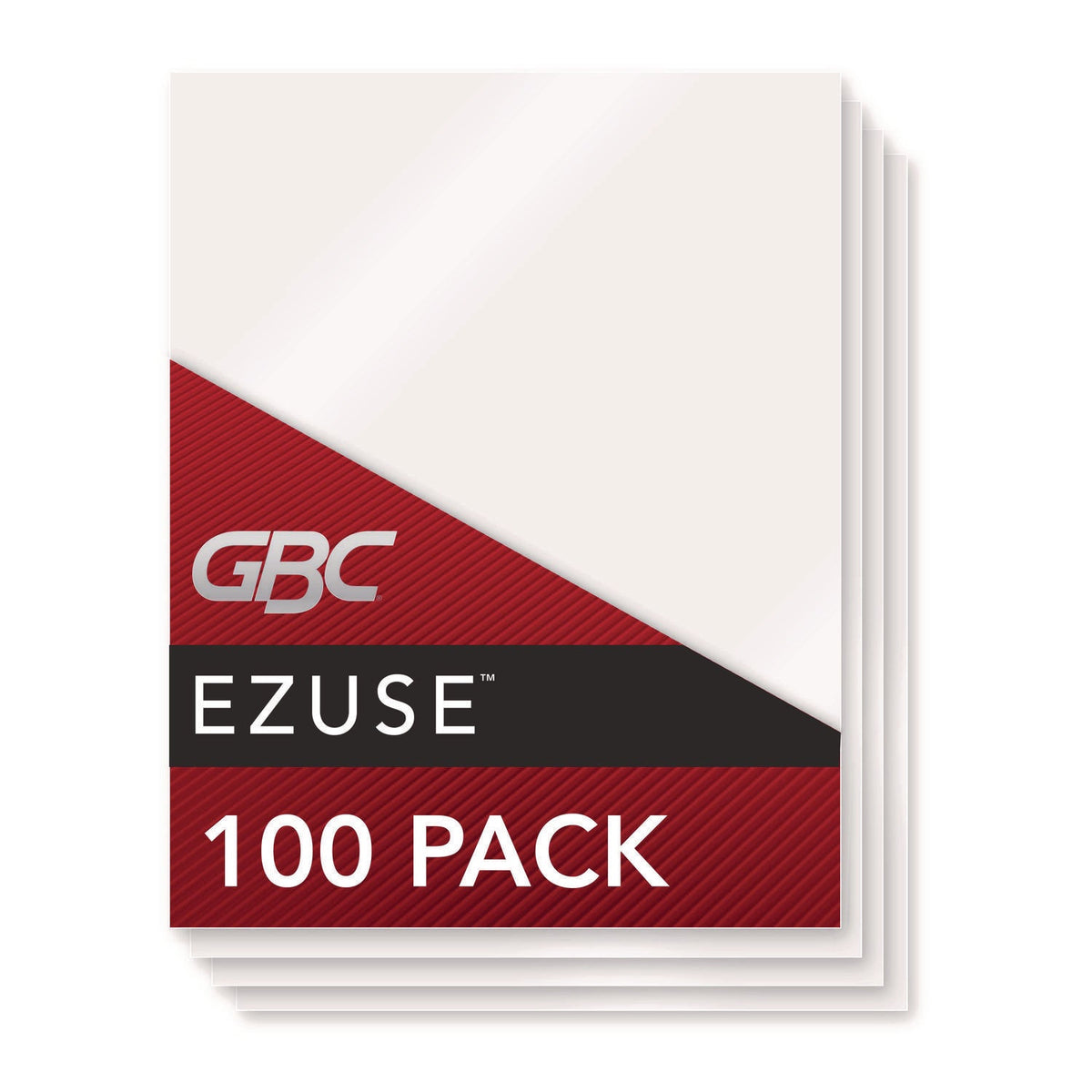GBC® Ezuse Thermal Laminating Pouches, 3 Mil, 9" X 11.5", Gloss Clear, 100/box