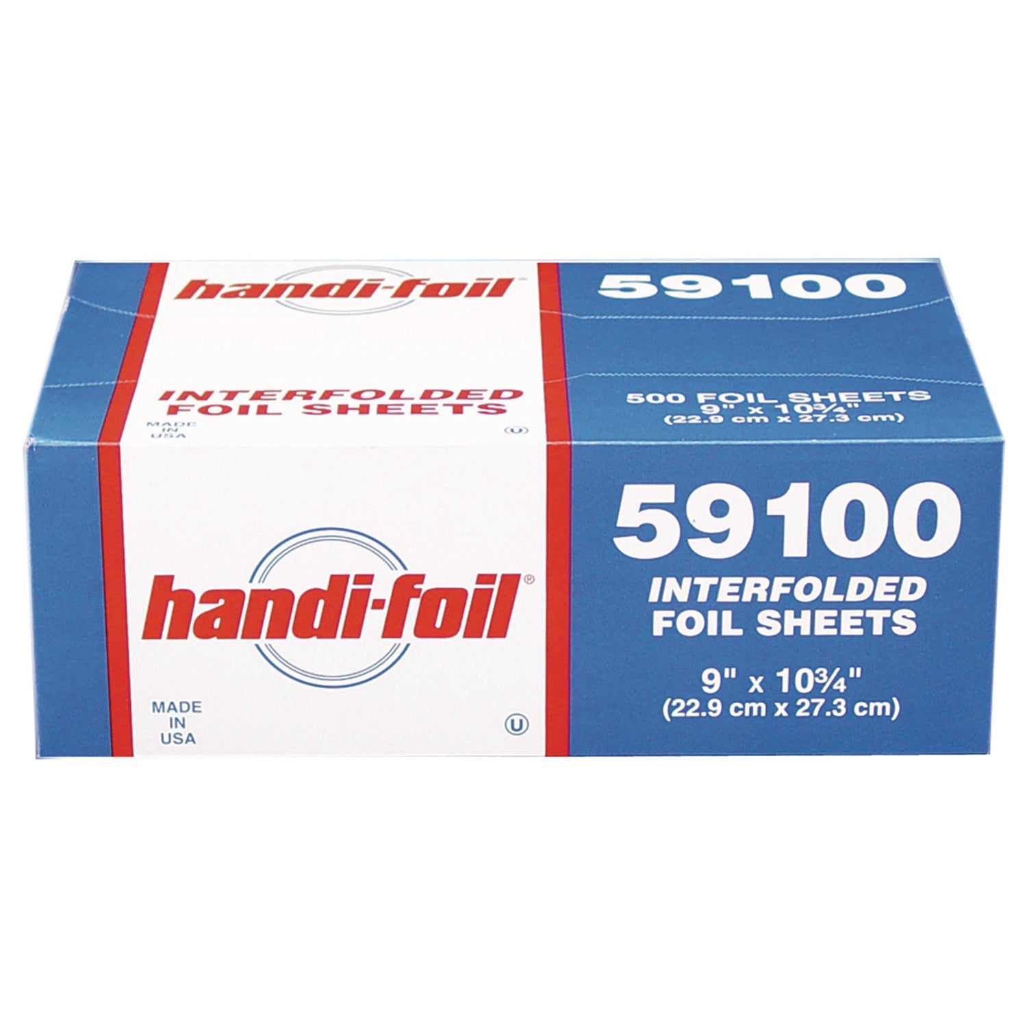 HFA® Interfolded Foil Sheets, 55 Gauge, 9 x 10.75, 500/Box, 6 Boxes/Carton