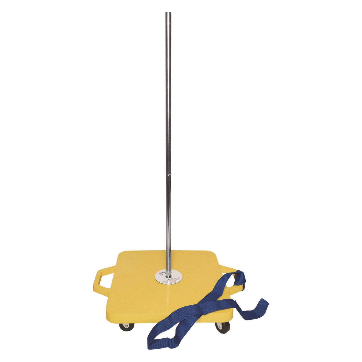 Champion Sports Scooter Stacker, Plastic, 176 lb Capacity, 21 x 16 x 39, Silver/Yellow