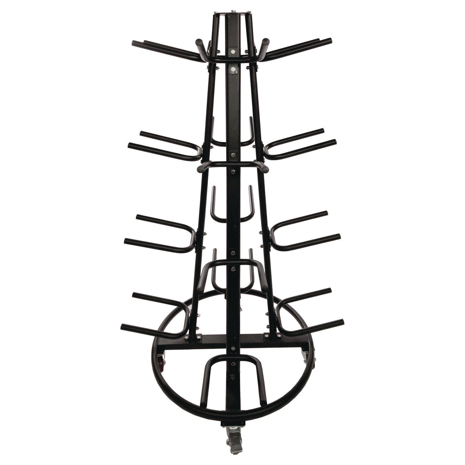 Champion Sports Champion Sports Round Medicine Ball Tree, 31" x 31" x 66.5", Black