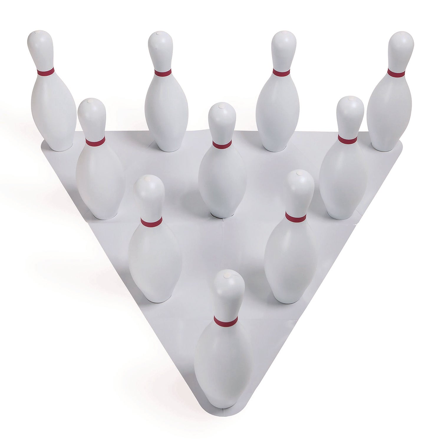 Champion Sports Plastic Bowling Pin Set, White, 10/Set - Bloom Skins