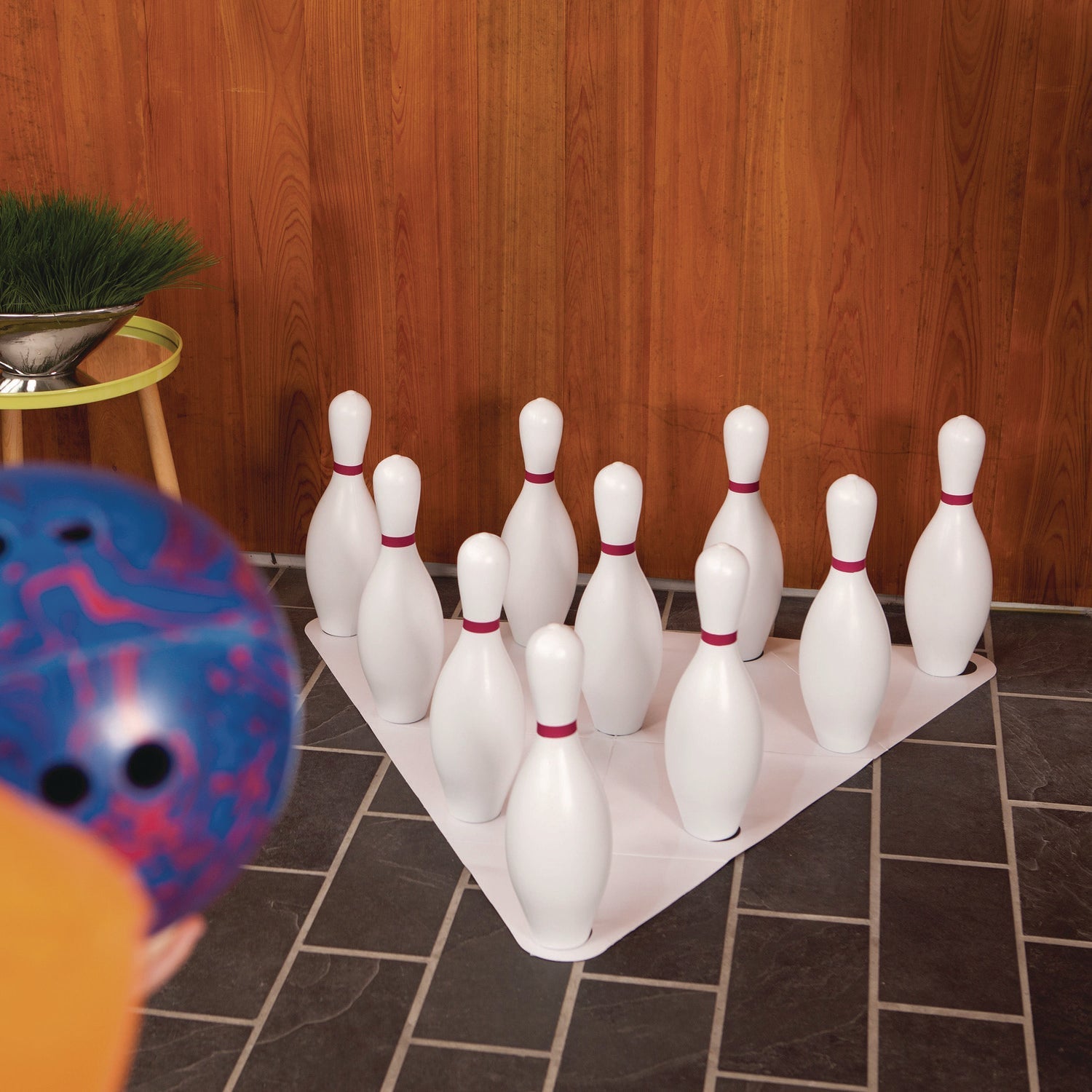 Champion Sports Plastic Bowling Pin Set, White, 10/Set - Bloom Skins
