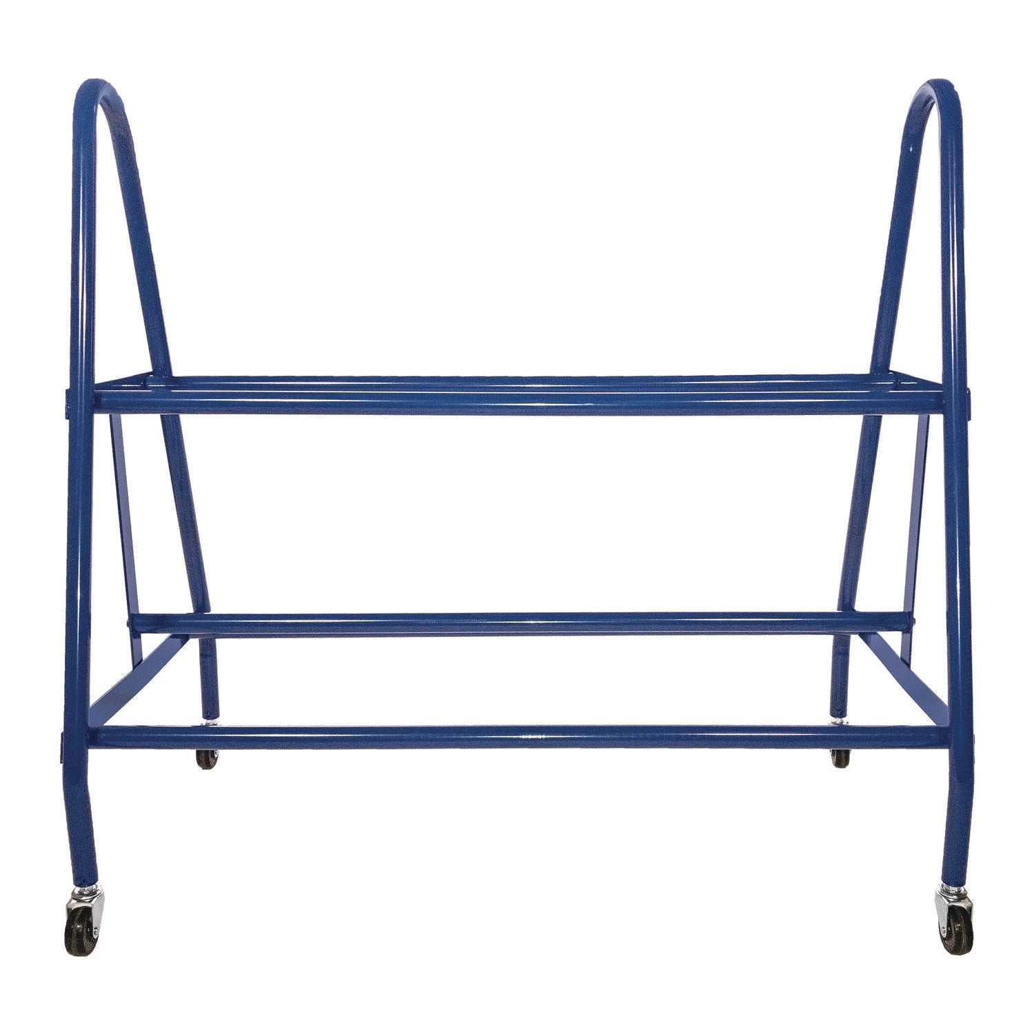 Champion Sports Heavy-Duty Deluxe Ball Cart, Metal, 132 lb Capacity, 17.5 x 38 x 35.75, Blue