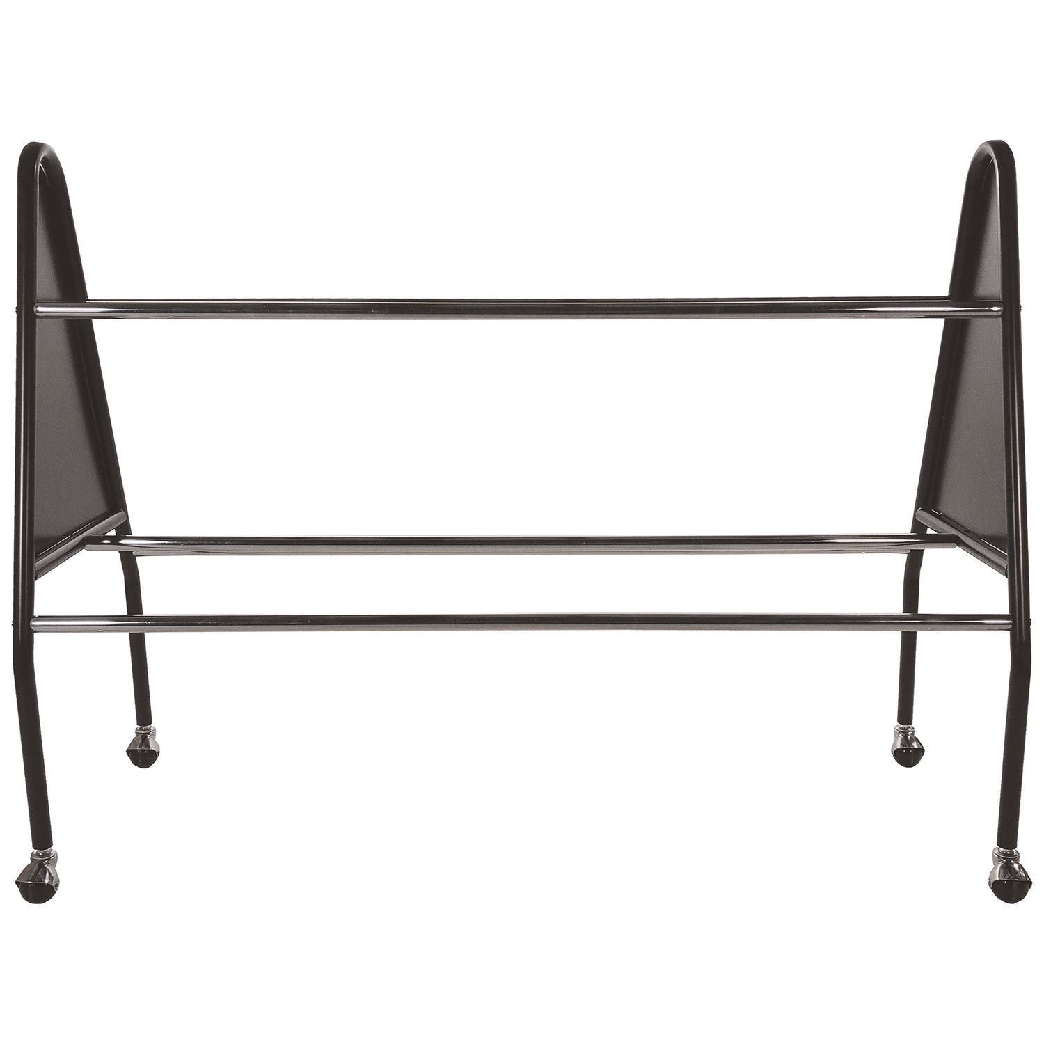 Champion Sports Heavy-Duty Ball Cart, Metal, 132 lb Capacity, 18 x 51 x 38, Black