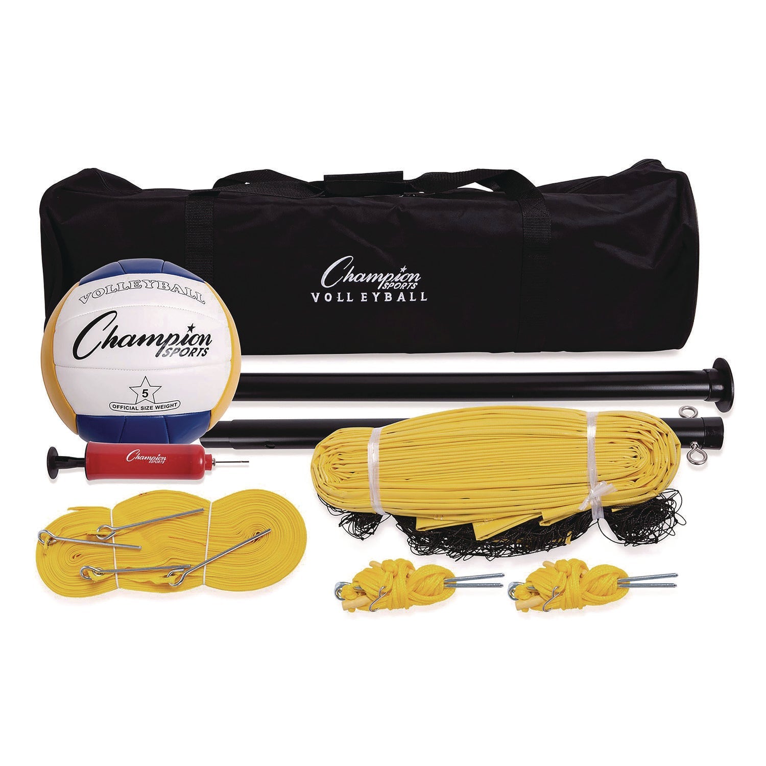 Champion Sports Tournament Series Volleyball Set, with Carry Bag