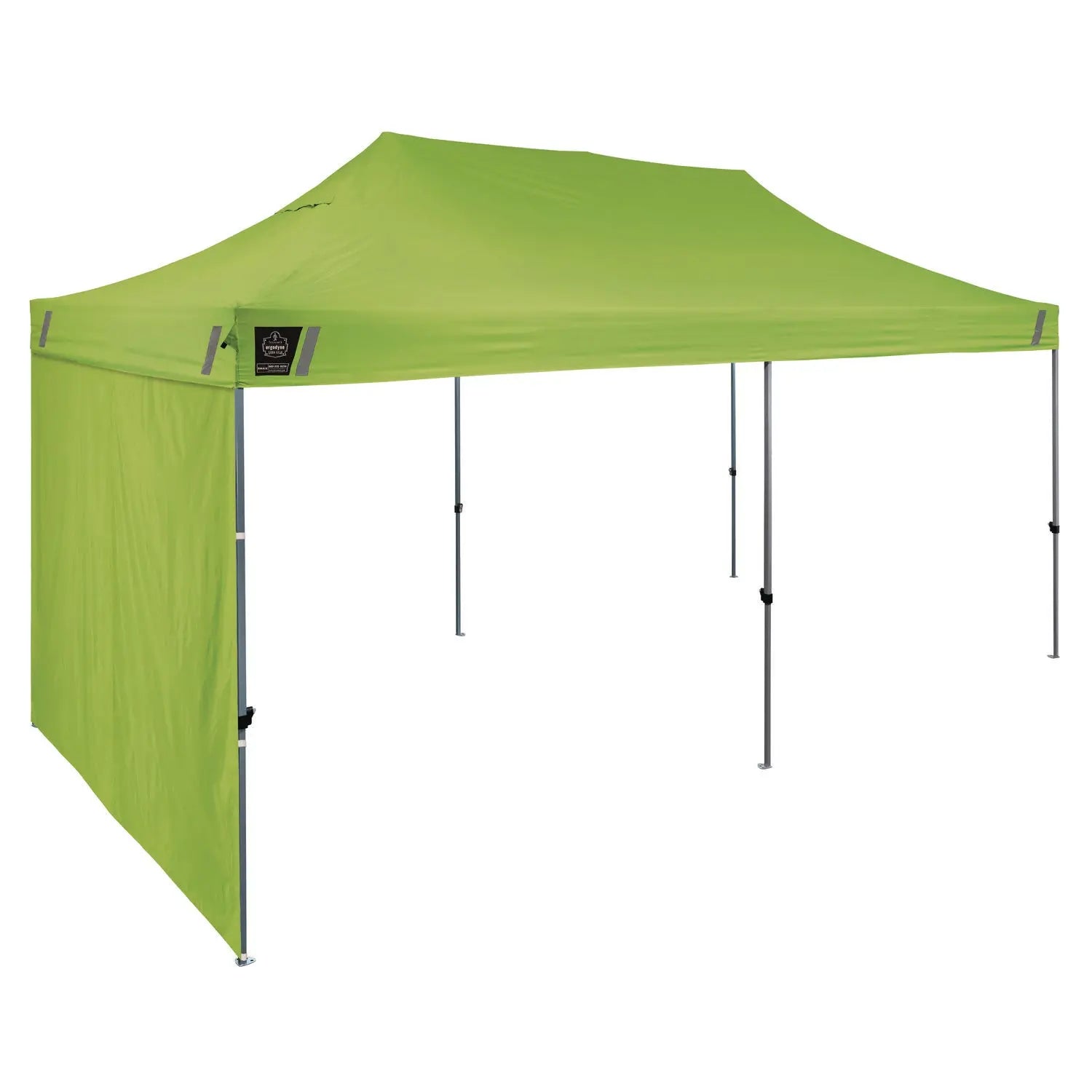 ergodyne® Shax 6091 Pop-Up Tent Sidewall, 120" x 120", Polyester, Lime