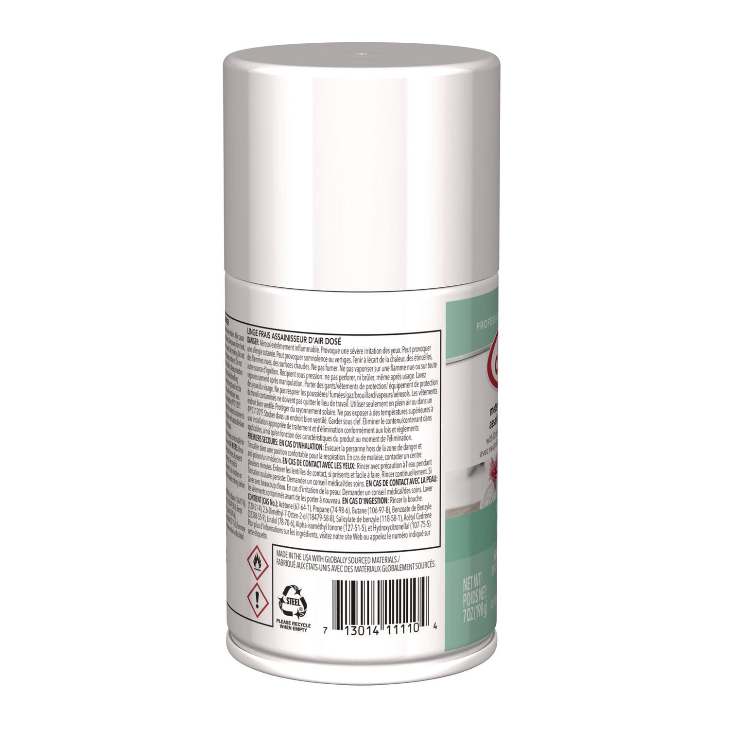 Claire® Metered Air Freshener, Fresh Linen, 11 oz Aerosol Spray, 12/Carton