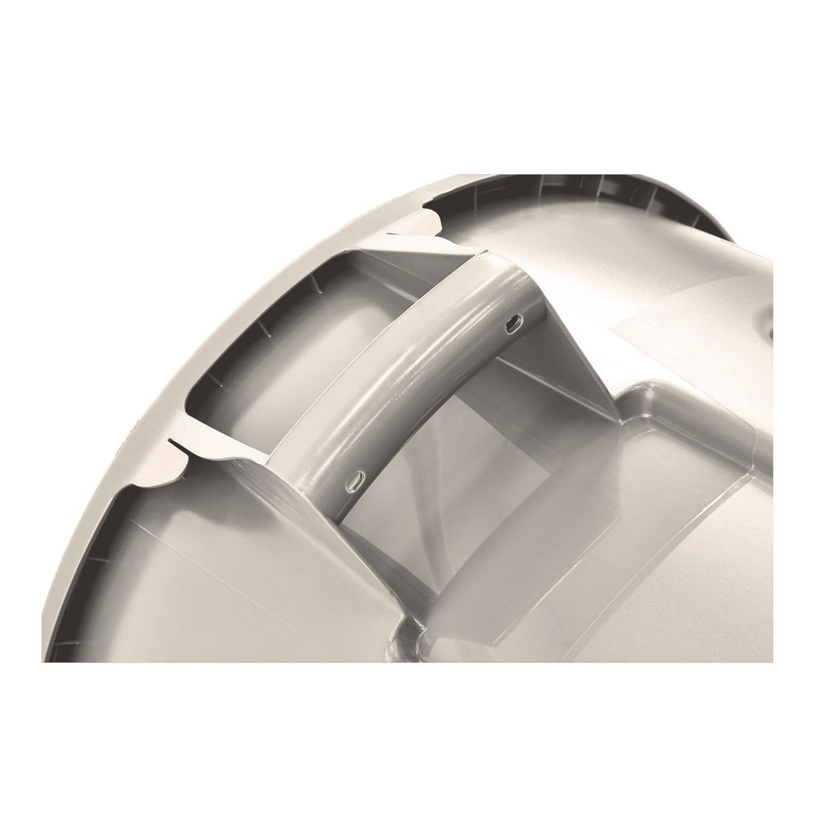 Rubbermaid® Commercial Vented Round Brute Container, 10 gal, Plastic, White