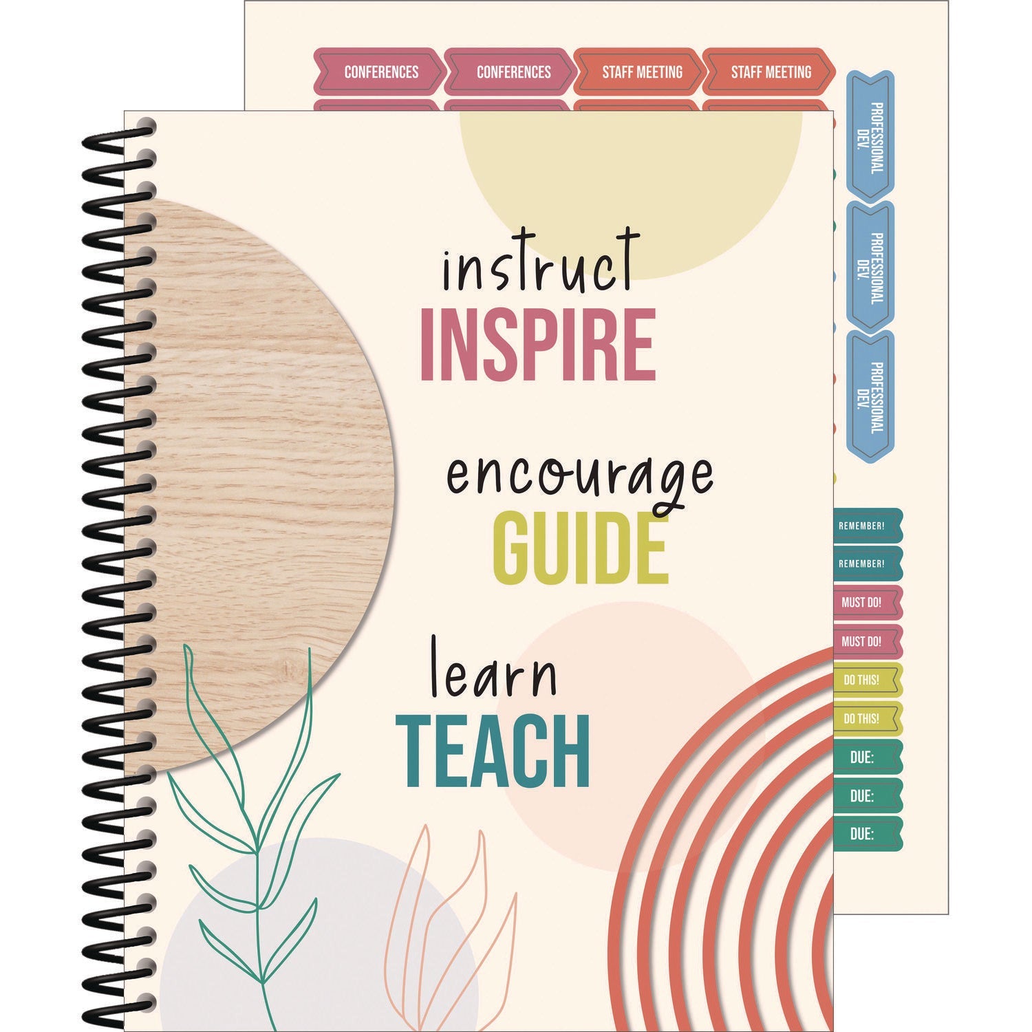 Carson-Dellosa Education Teacher Planners, Weekly/Monthly, Two-Page Spread, 11 x 8.5, Multicolor Cover, True to You Theme