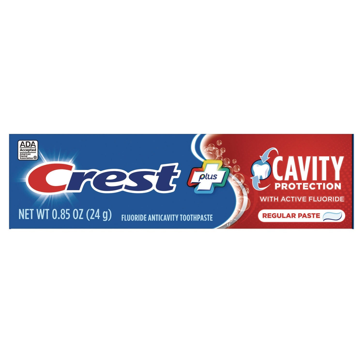 Crest® Cavity Protection Toothpaste, Personal Size, 0.85 oz Tube, 240/Carton