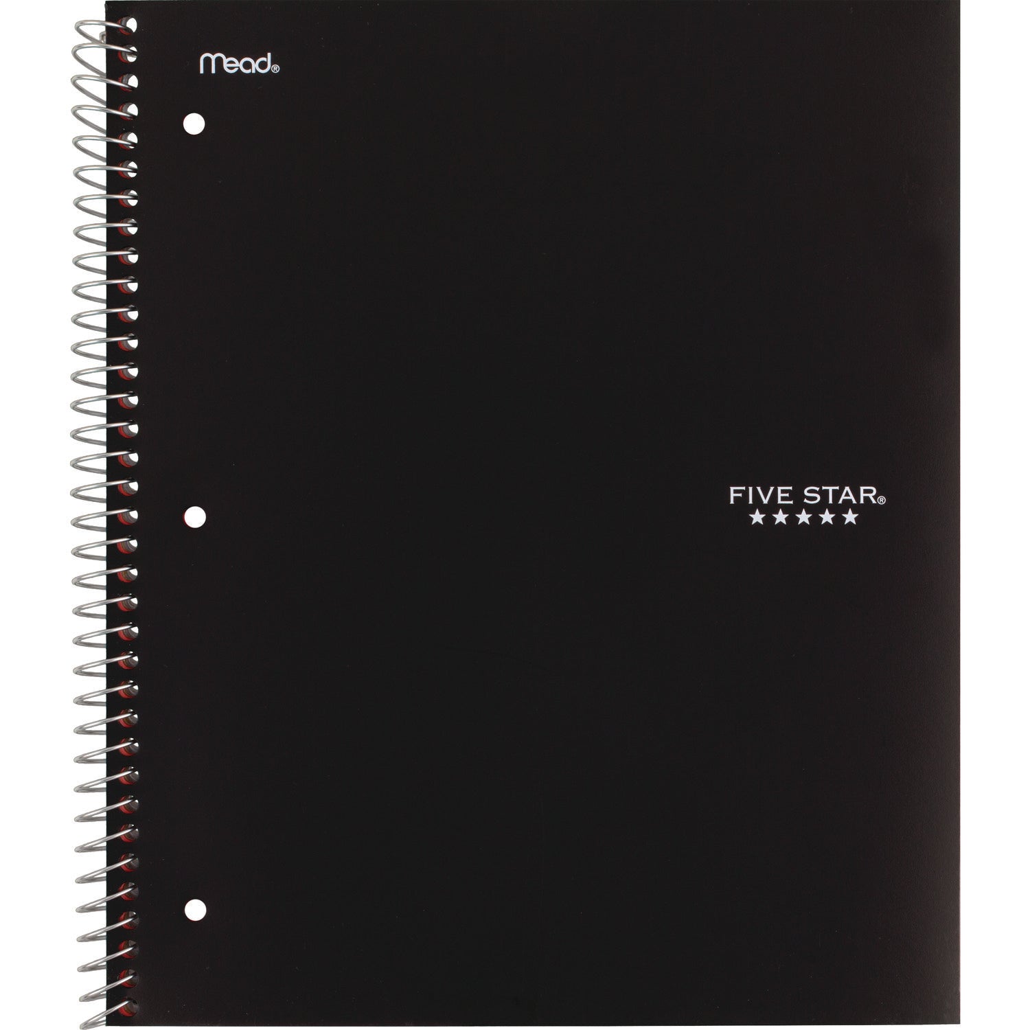 Five Star® Wirebound Notebook, 5-Subject, Medium/College Rule, Assorted Cover Colors, (200) 11 x 8.5 Sheets, 2/Pack