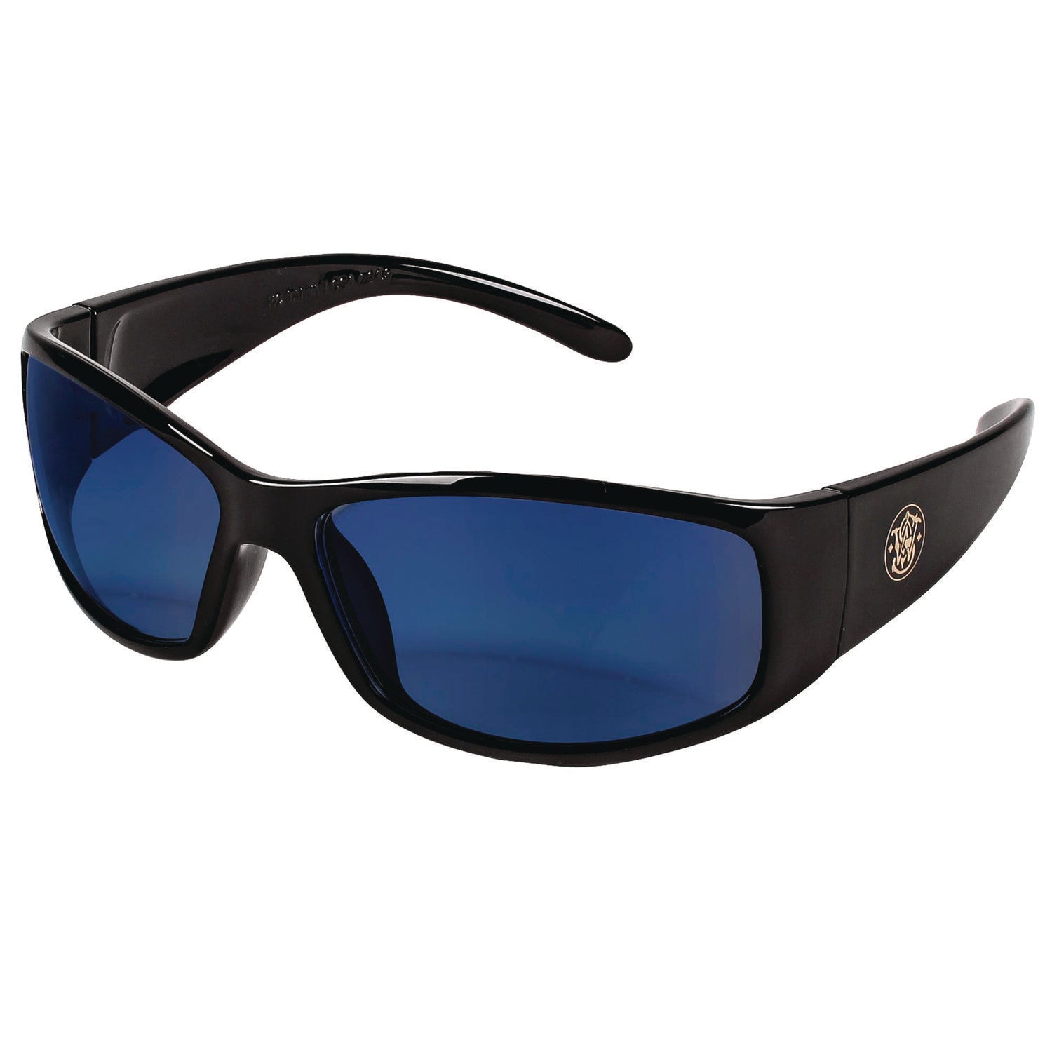 Smith & Wesson® Elite Safety Glasses 3016314, Black Frame, Blue Mirror Polycarbonate Lens, 12/Carton - Bloom Skins