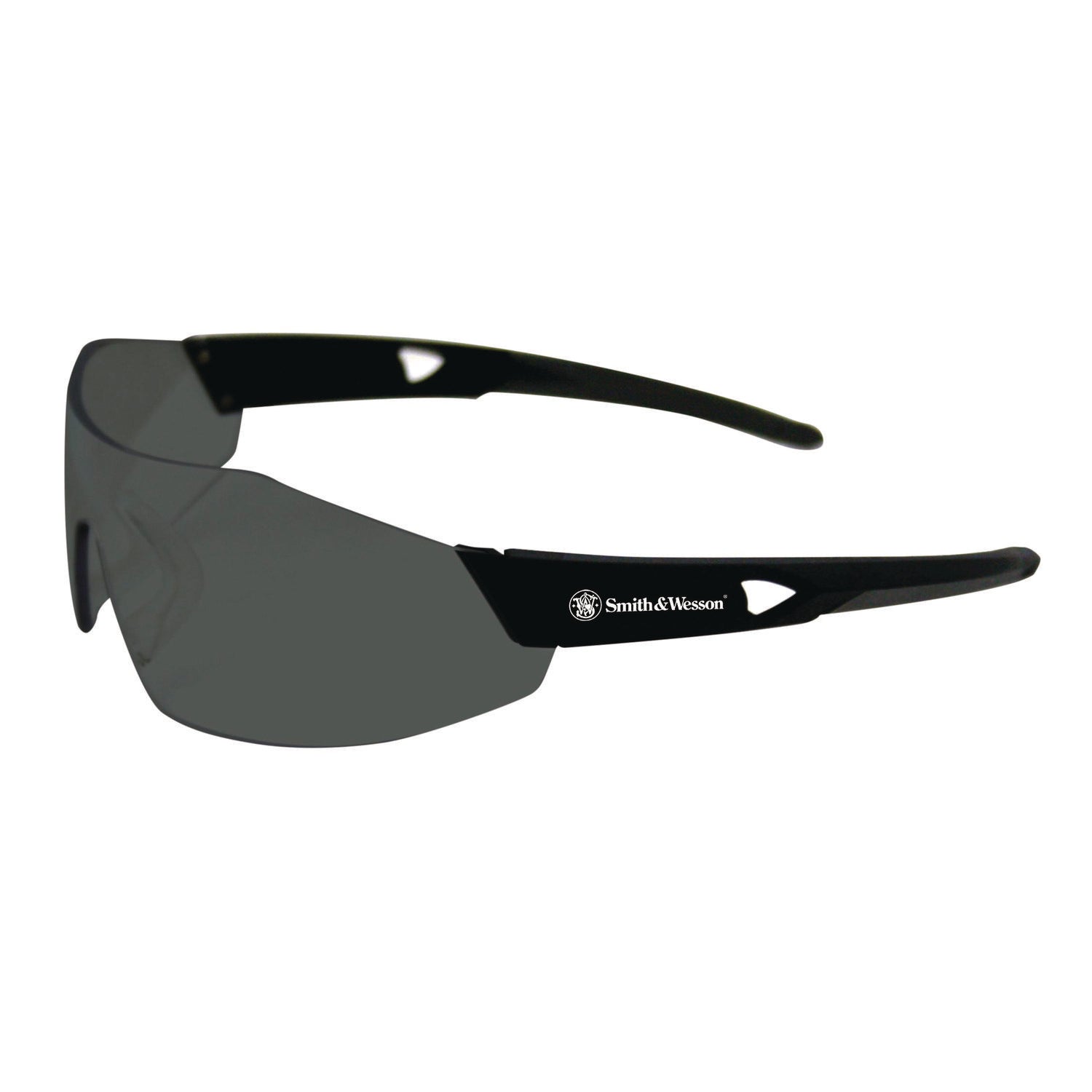 Smith & Wesson® 44 Magnum Safety Glasses, Black Frame, Black Lens, 12/Box
