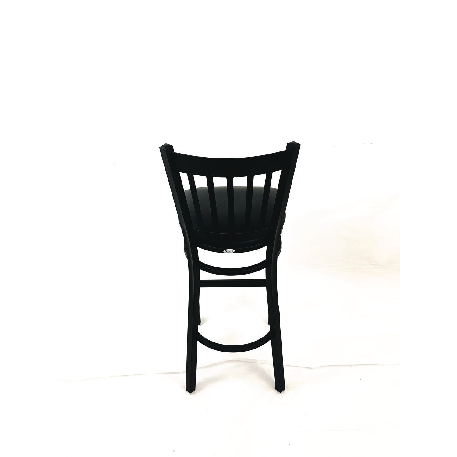 JMC Furniture Cobra Series Barstool, Supports Up to 300 lb, 28.5" Seat Height, Black Seat, Black Back, Black Base - Bloom Skins