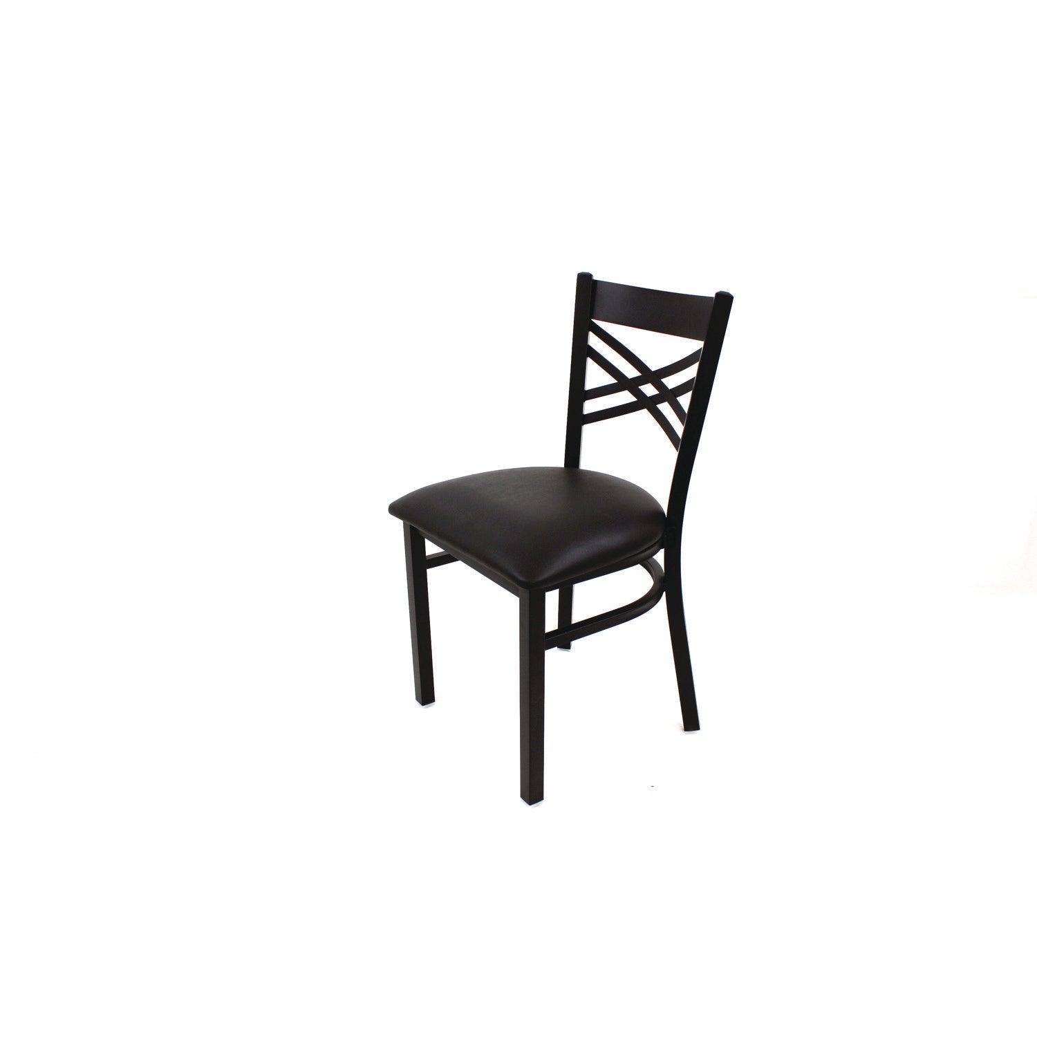 JMC Furniture X Series Chair, Supports Up to 300 lb, 18" Seat Height, Black Seat, Black Back, Black Base - Bloom Skins
