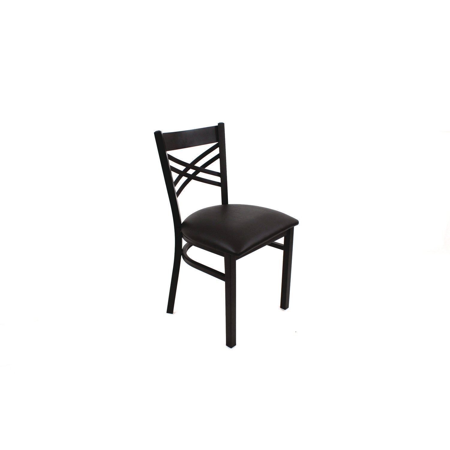 JMC Furniture X Series Chair, Supports Up to 300 lb, 18" Seat Height, Black Seat, Black Back, Black Base - Bloom Skins