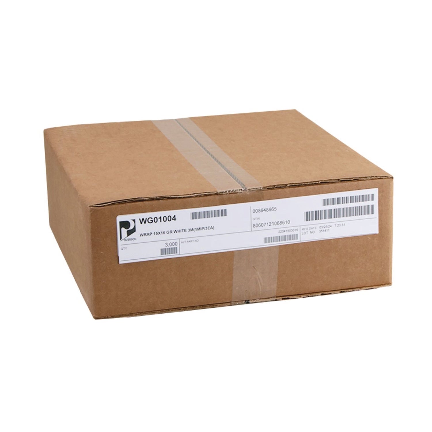 Paterson Grease-Resistant Food Wrap, 15 x 16, White, 3,000/Carton
