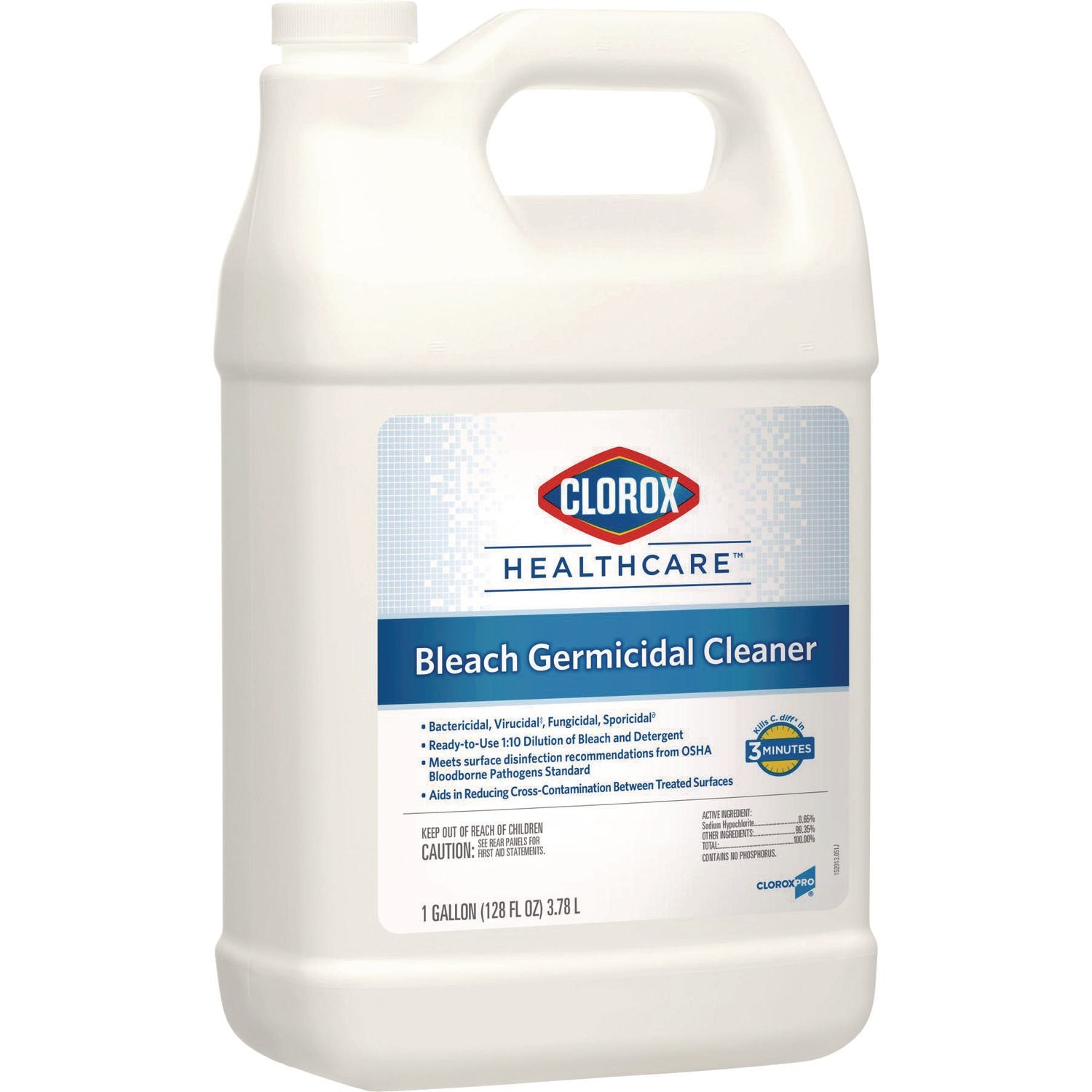 Clorox Healthcare® Bleach Germicidal Cleaner, 128 Oz Refill Bottle