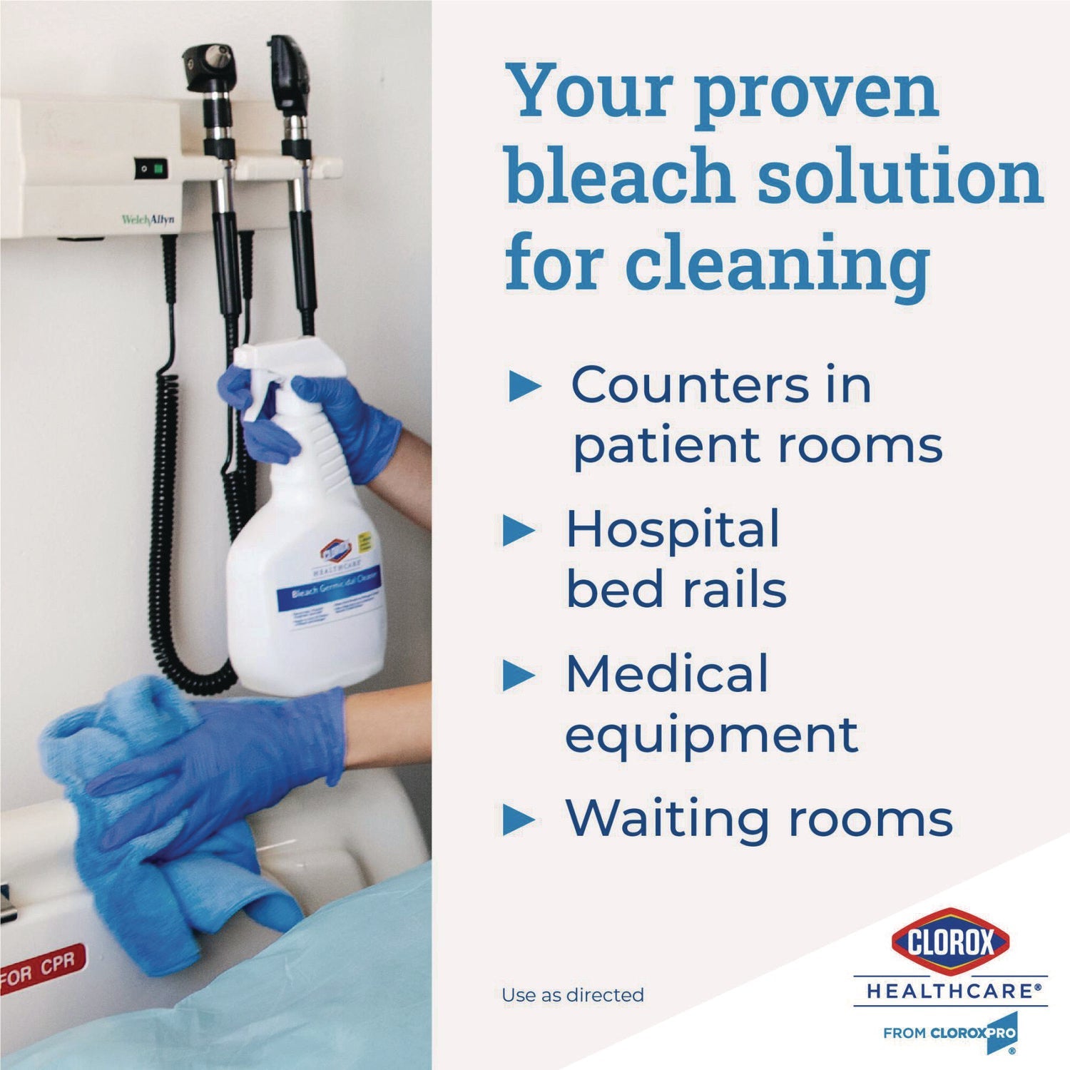 Clorox Healthcare® Bleach Germicidal Cleaner, 32 Oz Spray Bottle