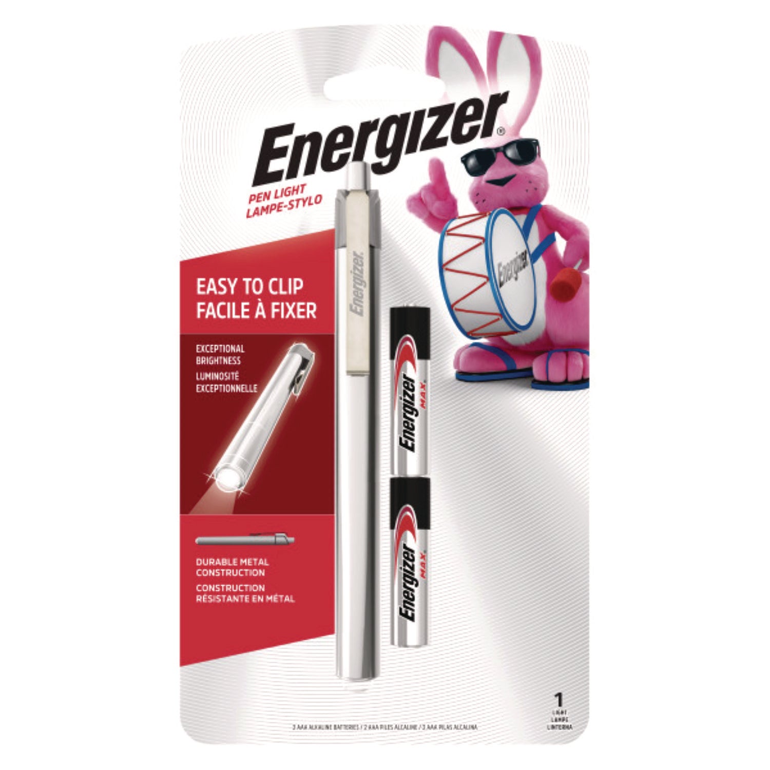 LED Pen Light | 2 AAA Silver/Black