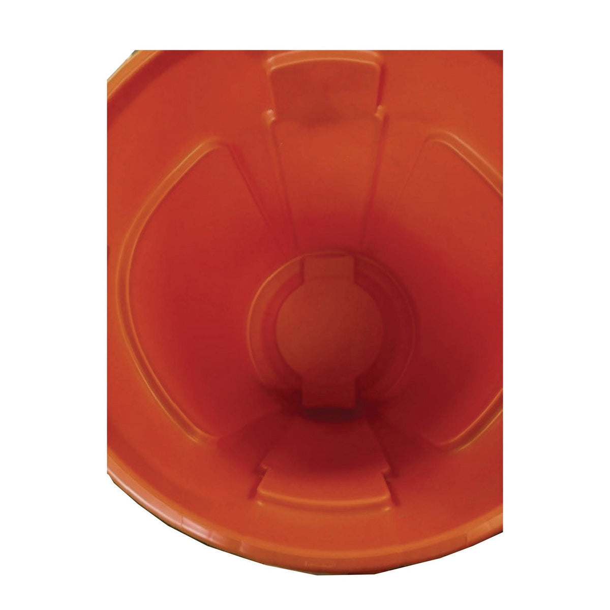 Rubbermaid® Commercial Brute Round Container, 32 gal, Resin, Orange