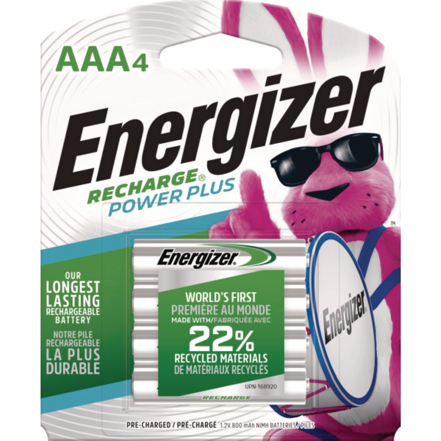 Rechargeable AAA Batteries | NiMH 4-Pack