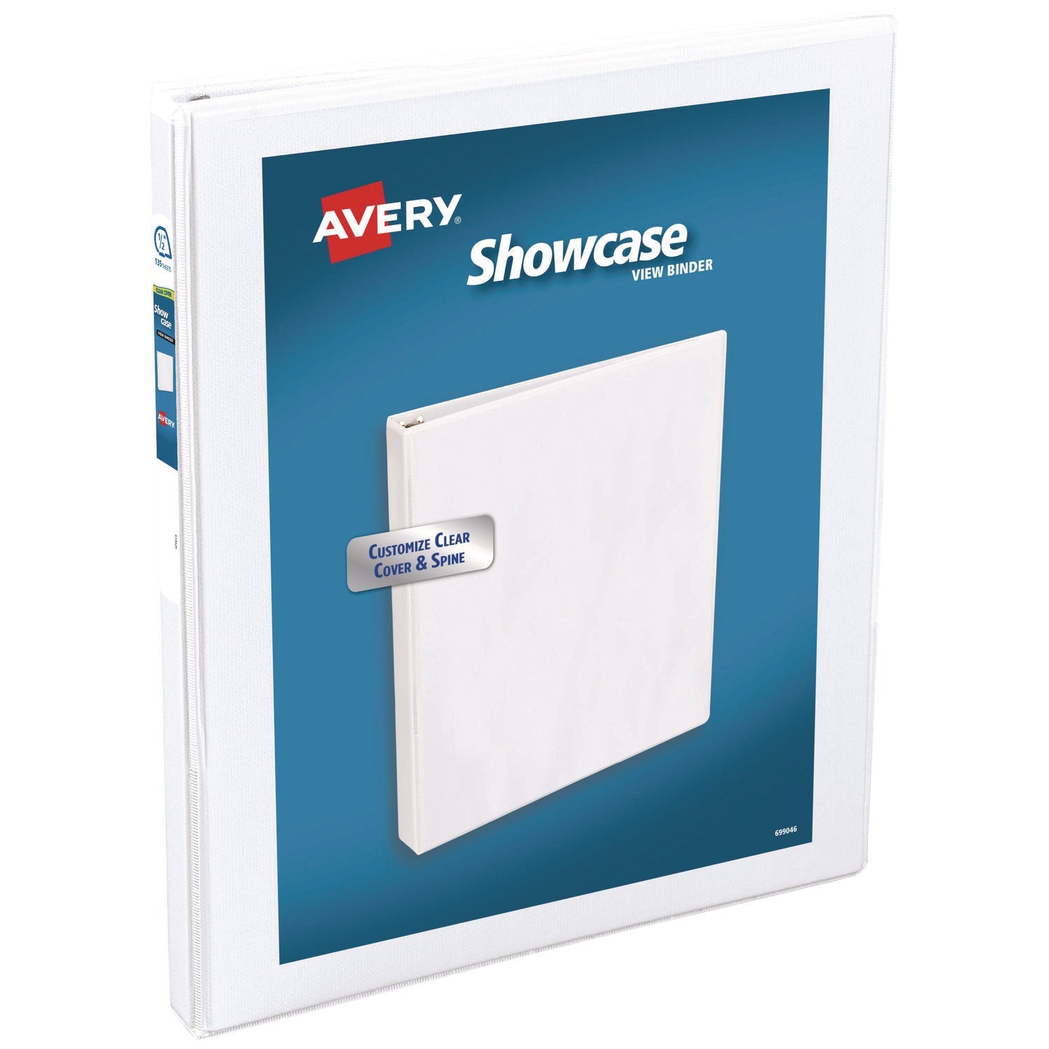Showcase Economy View Binder | White | 0.5" Ring