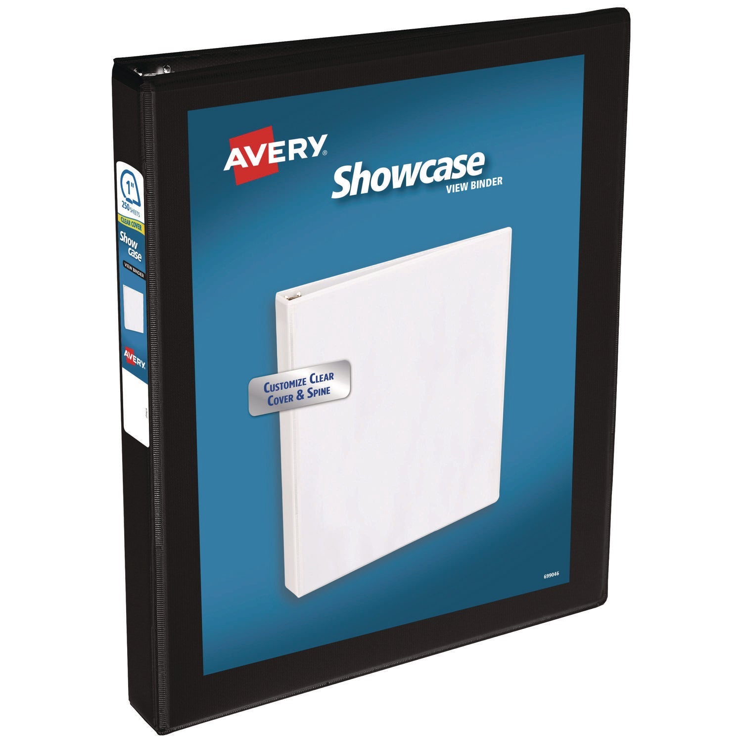 Showcase Economy View Binder | Black | 1" Slant Ring