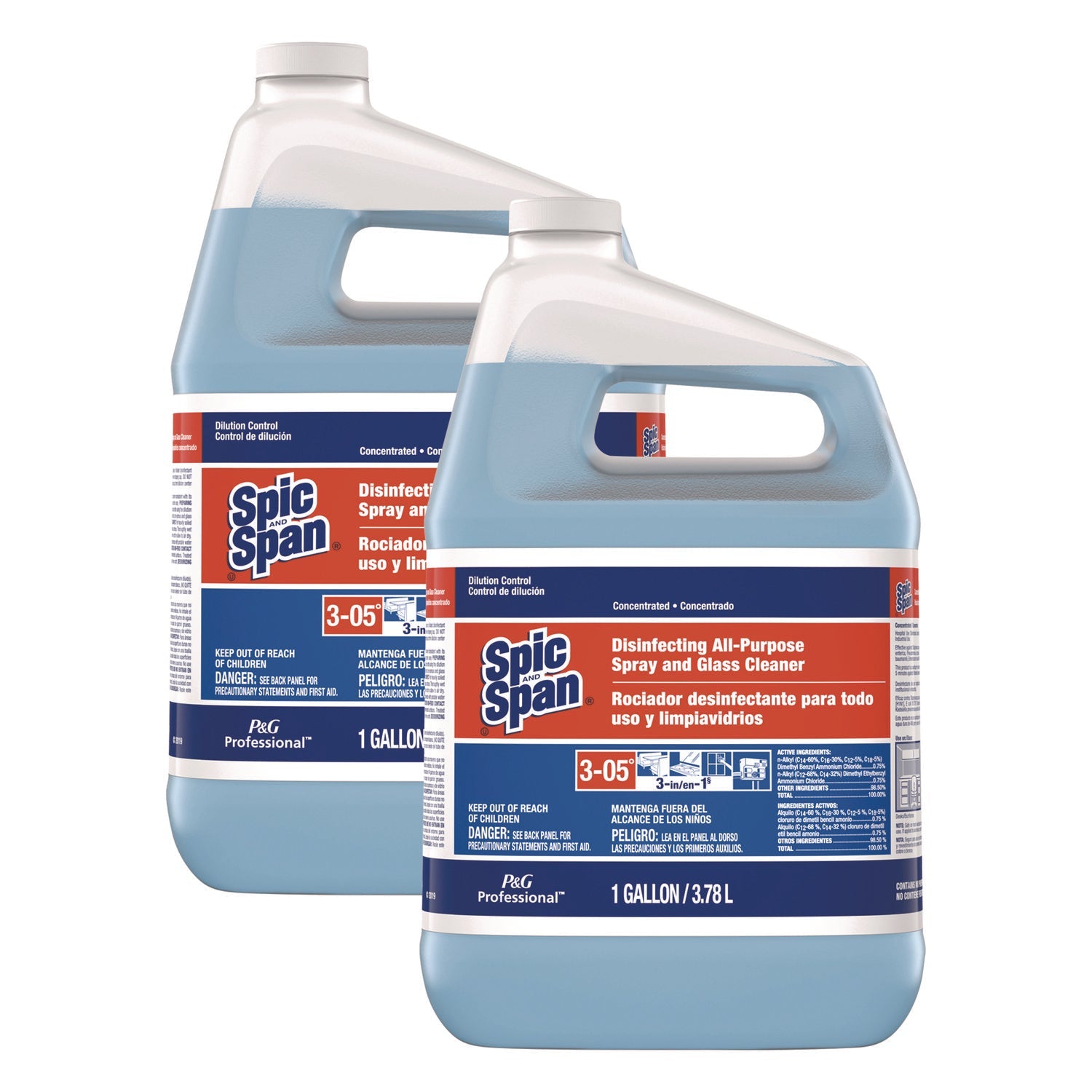 Spic and Span® Disinfecting All-Purpose Spray And Glass Cleaner, Concentrated, 1 Gal, 2/carton