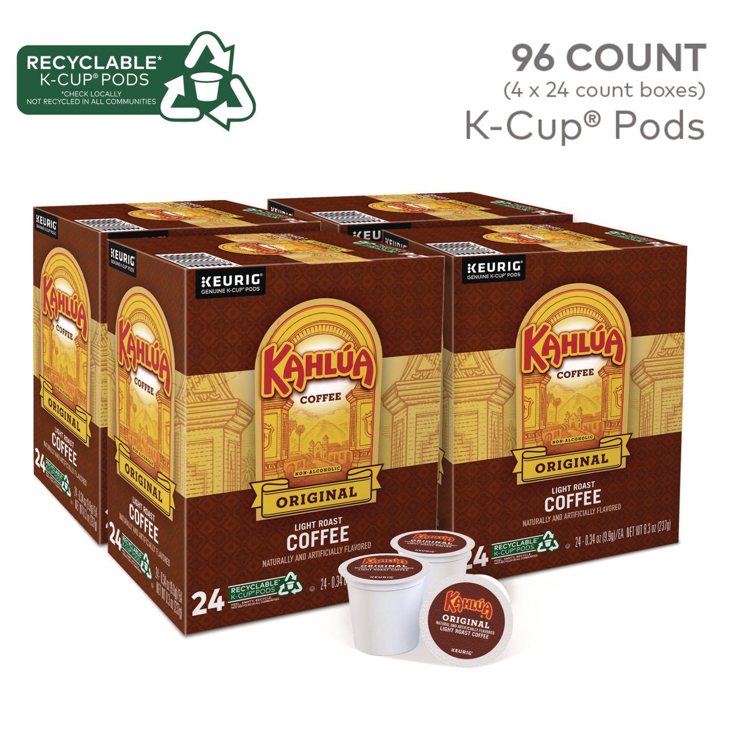 Kahlúa® Kahlua Original K-Cups, 24/box, 4 Box/carton