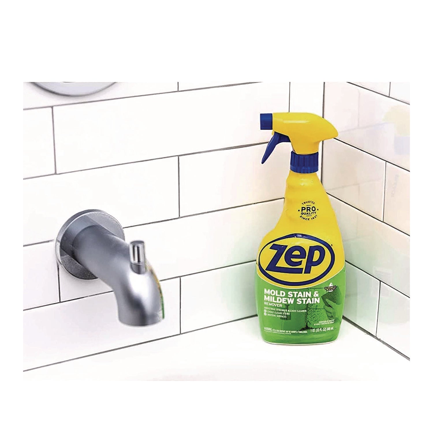 Zep Commercial® Mold Stain And Mildew Stain Remover, 32 Oz Spray Bottle