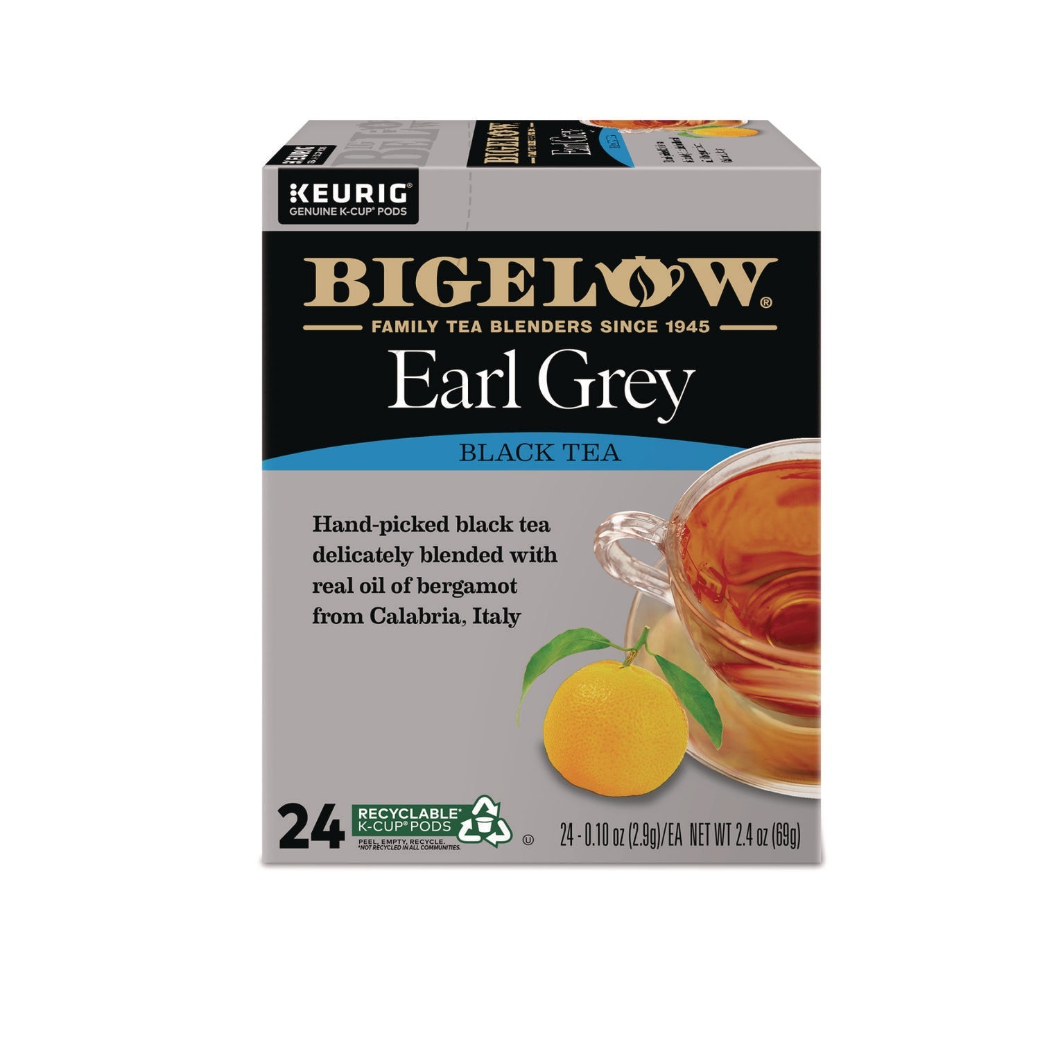 Bigelow® Earl Grey Tea K-Cup Pack, 24/box