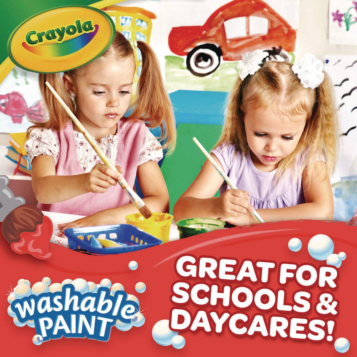 Crayola® Washable Paint, Red, 1 Gal Bottle