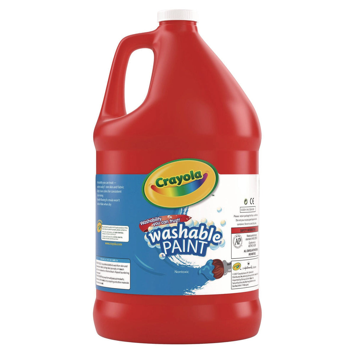 Crayola® Washable Paint, Red, 1 Gal Bottle