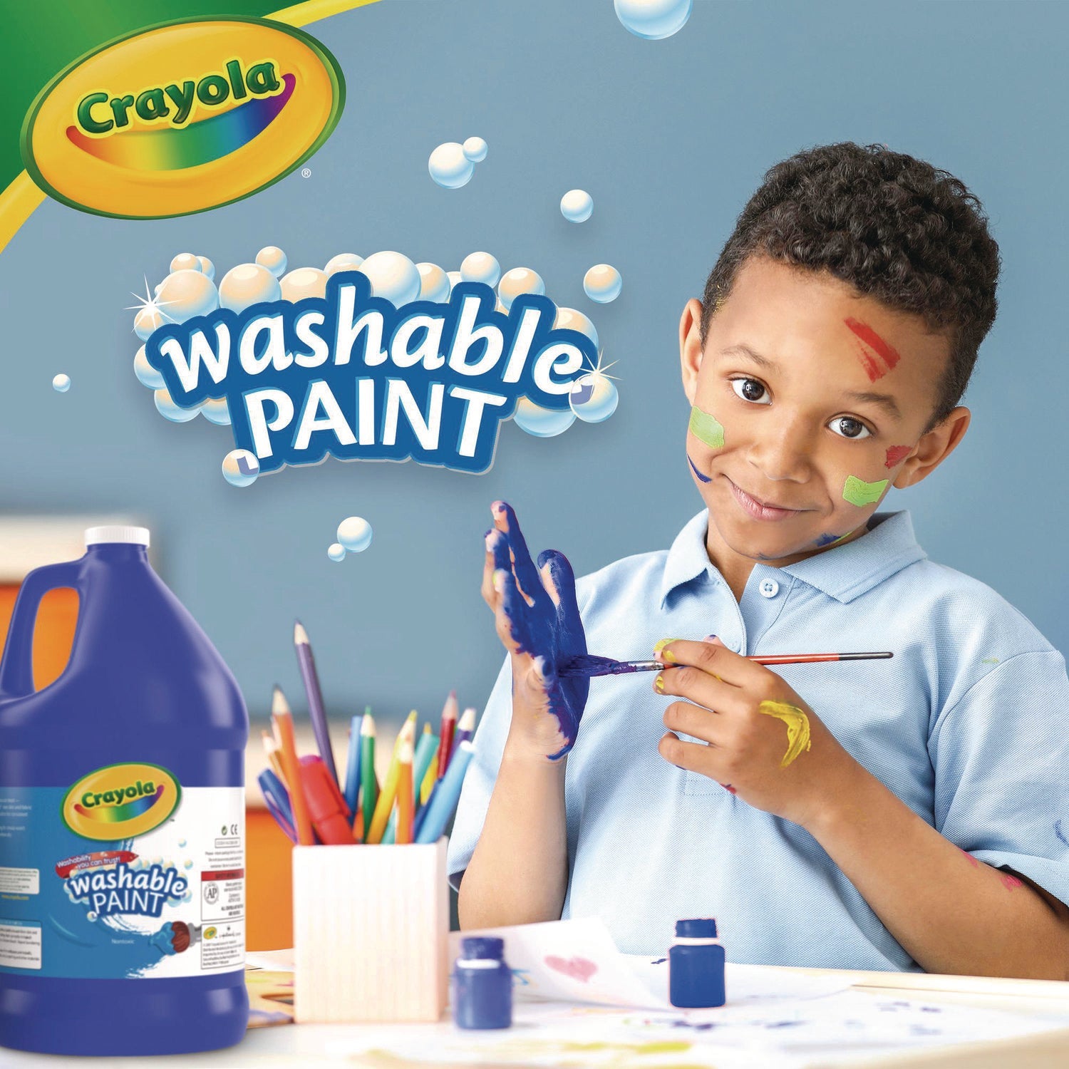 Crayola® Washable Paint, Blue, 1 Gal Bottle