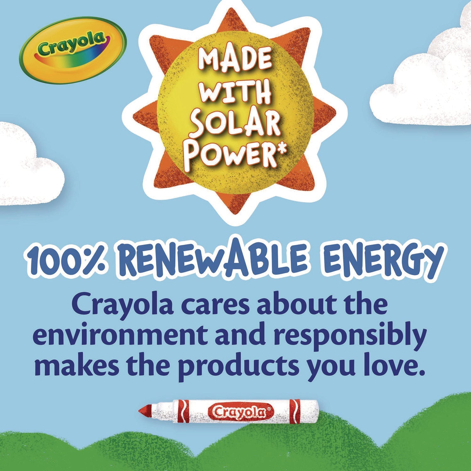 Crayola® Broad Line Washable Markers, Broad Bullet Tip, Black, 12/box