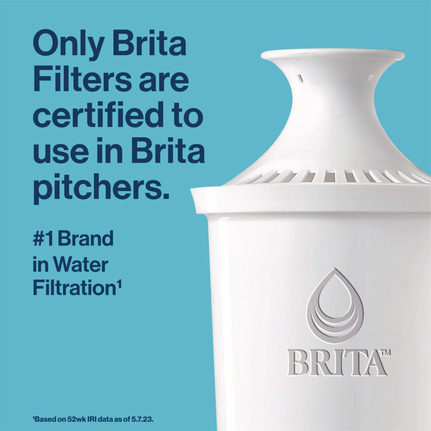 Brita® Replacement Water Filter for Pitchers, 3/Pack