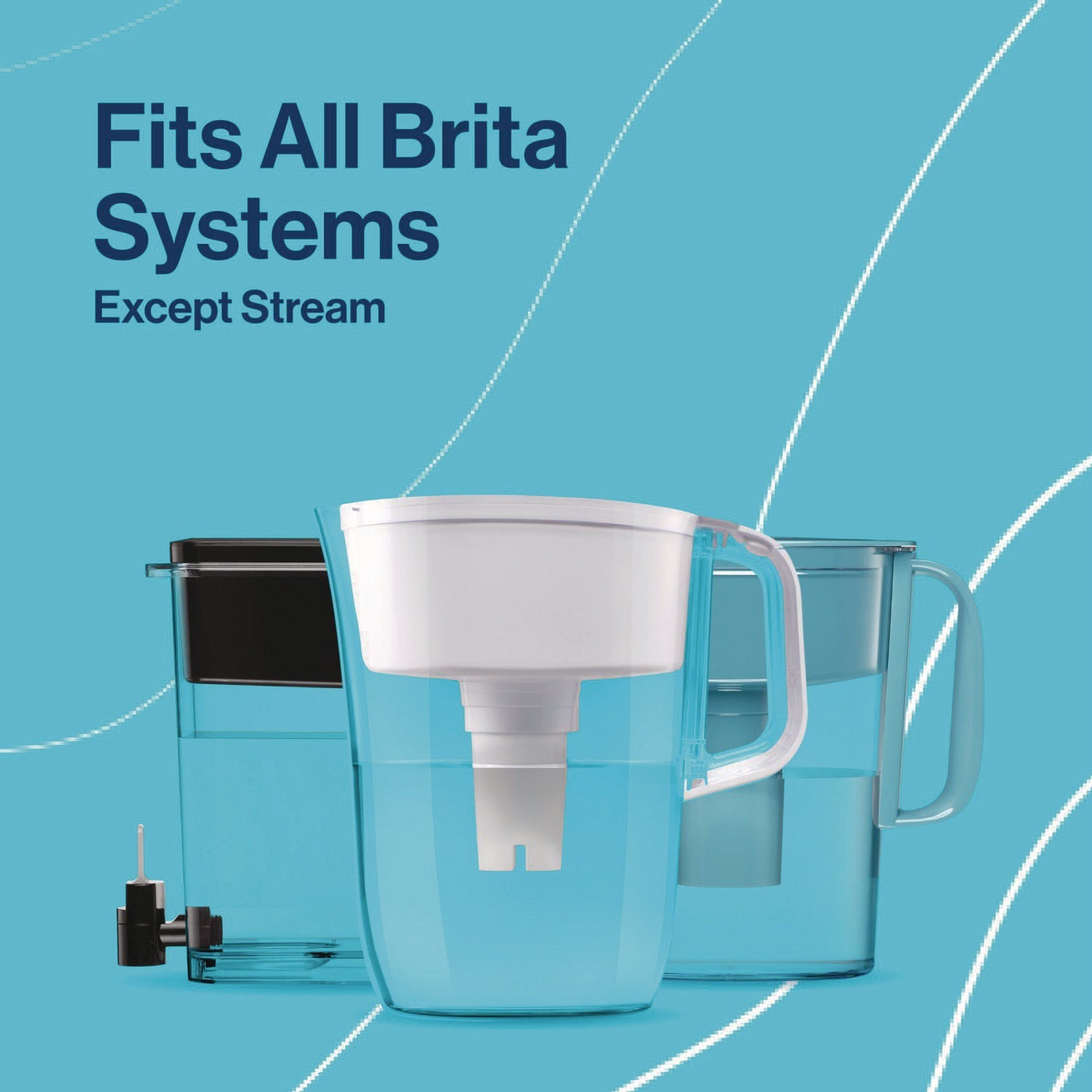 Brita® Replacement Water Filter for Pitchers, 3/Pack