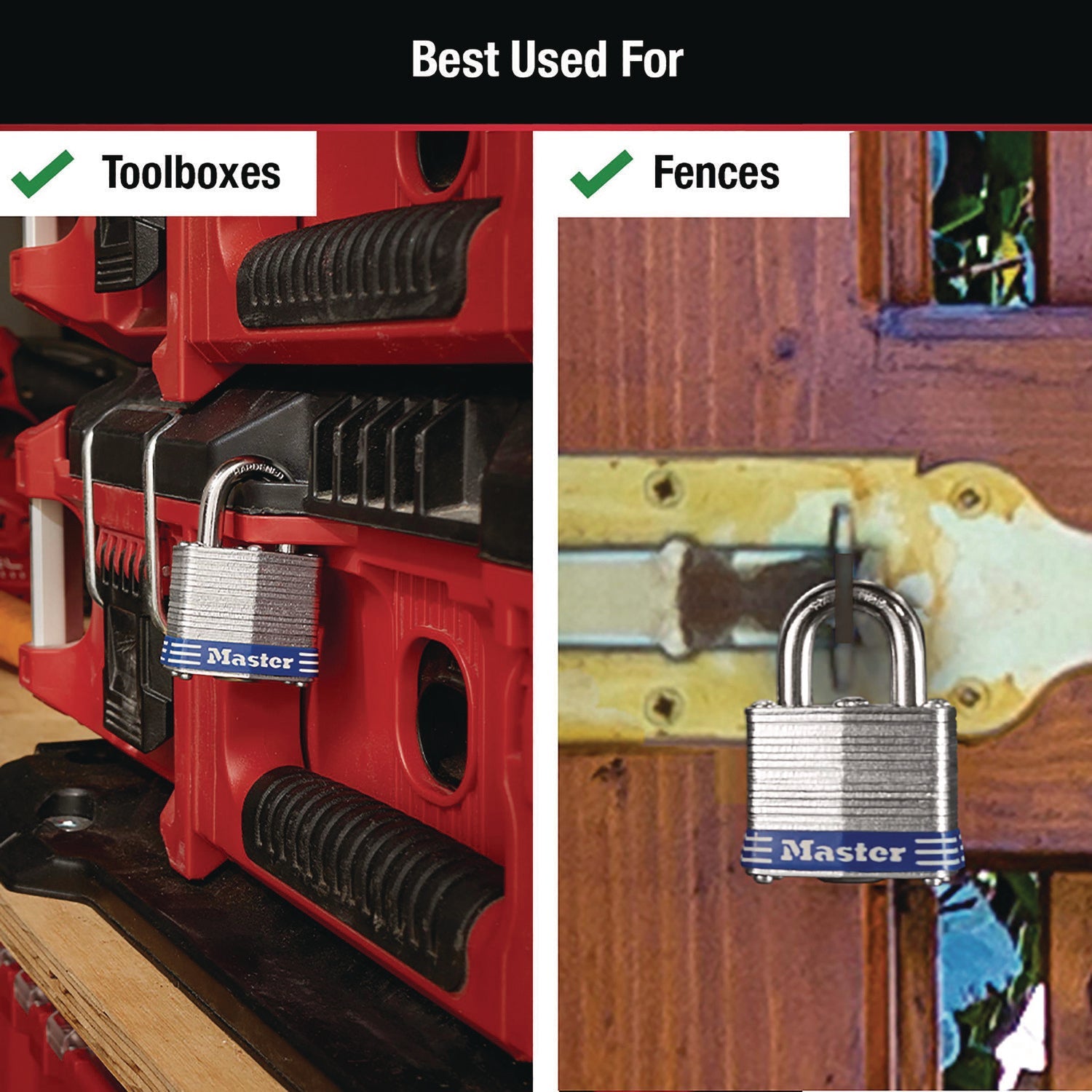 Master Lock® Four-Pin Tumbler Lock, Laminated Steel Body, 1.12" Wide, Silver/Blue, 2 Keys - Bloom Skins