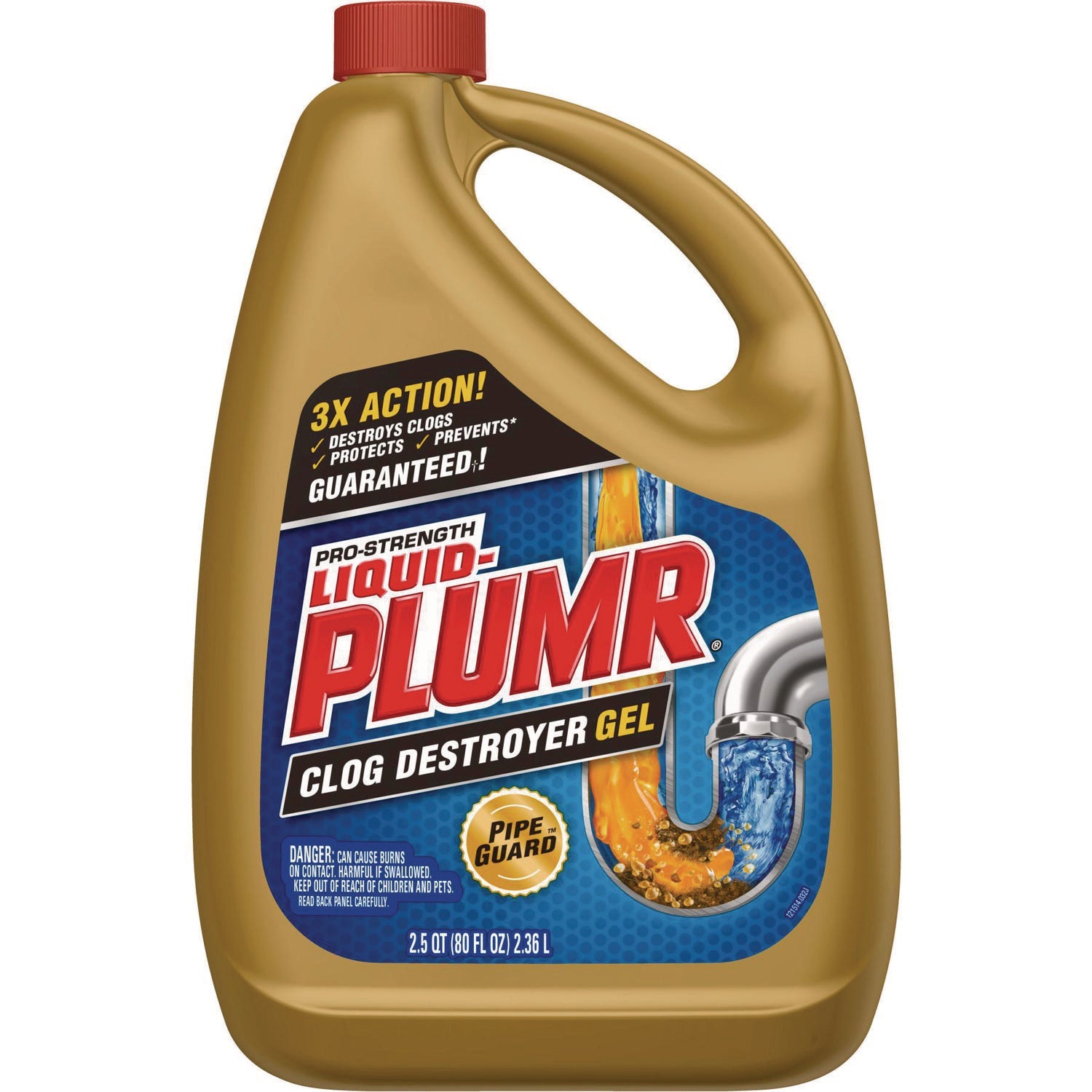 Liquid Plumr® Pro-Strength Full Clog Destroyer Plus PipeGuard, Gel, 80 oz