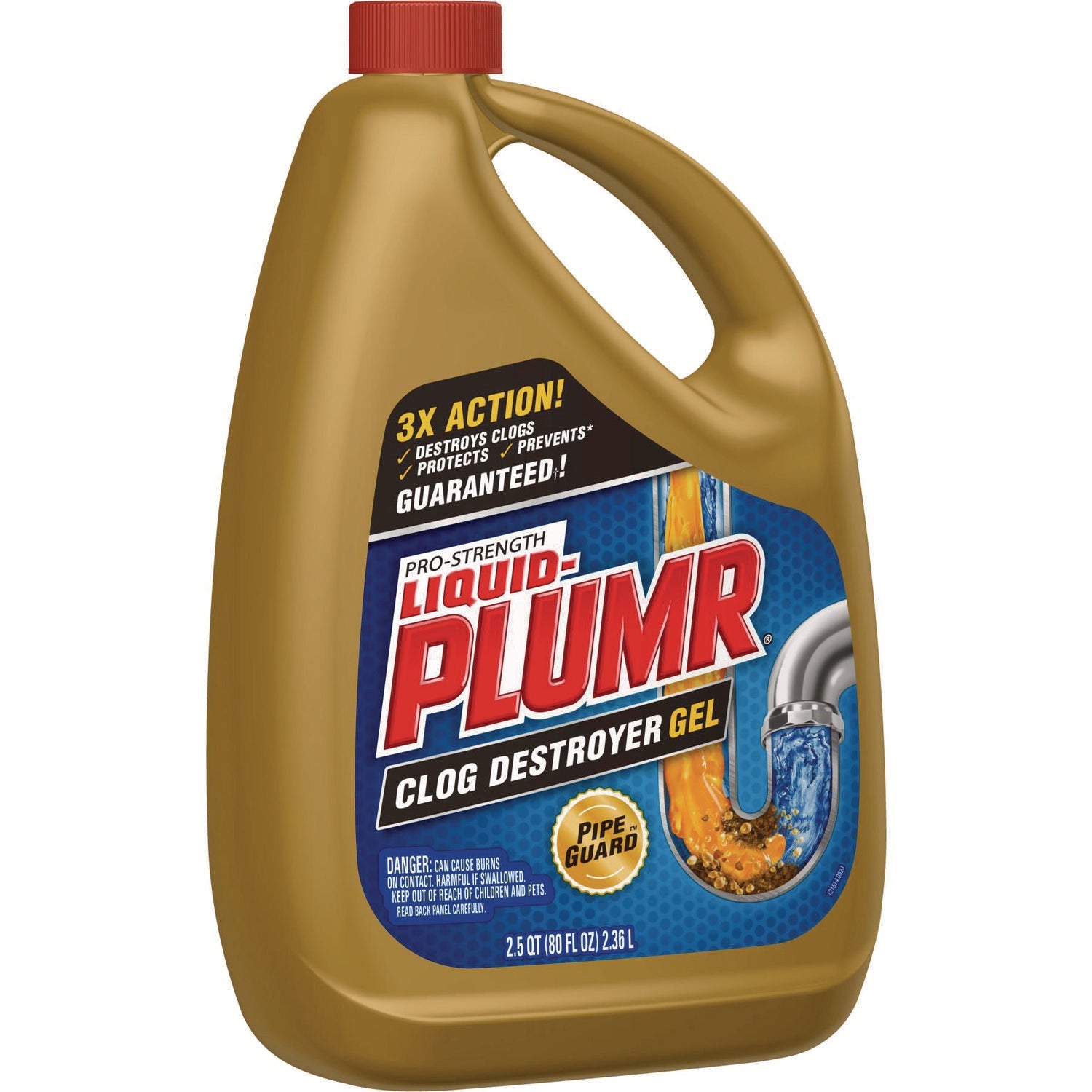 Liquid Plumr® Pro-Strength Full Clog Destroyer Plus PipeGuard, Gel, 80 oz