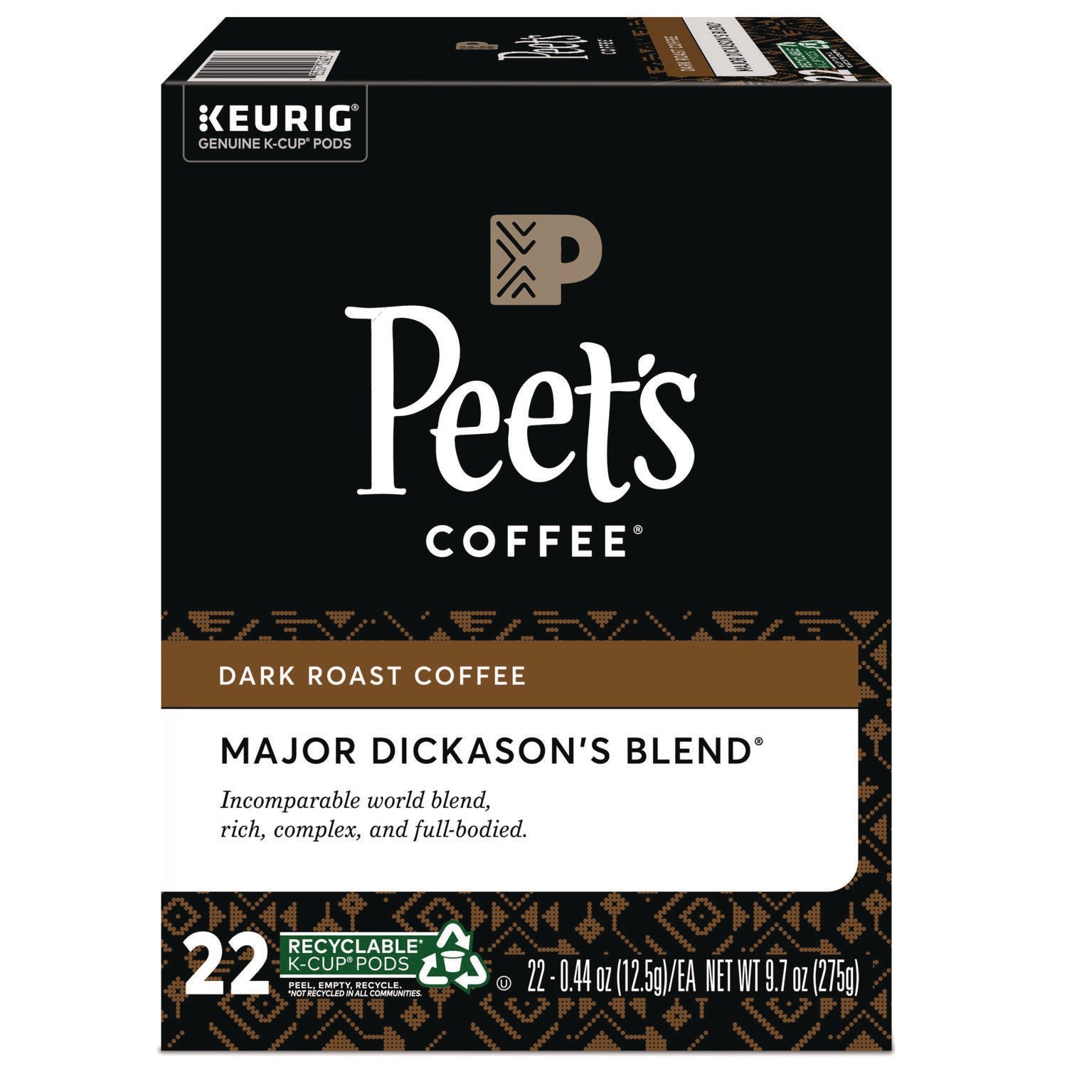 Peet's Coffee & Tea® Major Dickason's Blend K-Cups, 22/box