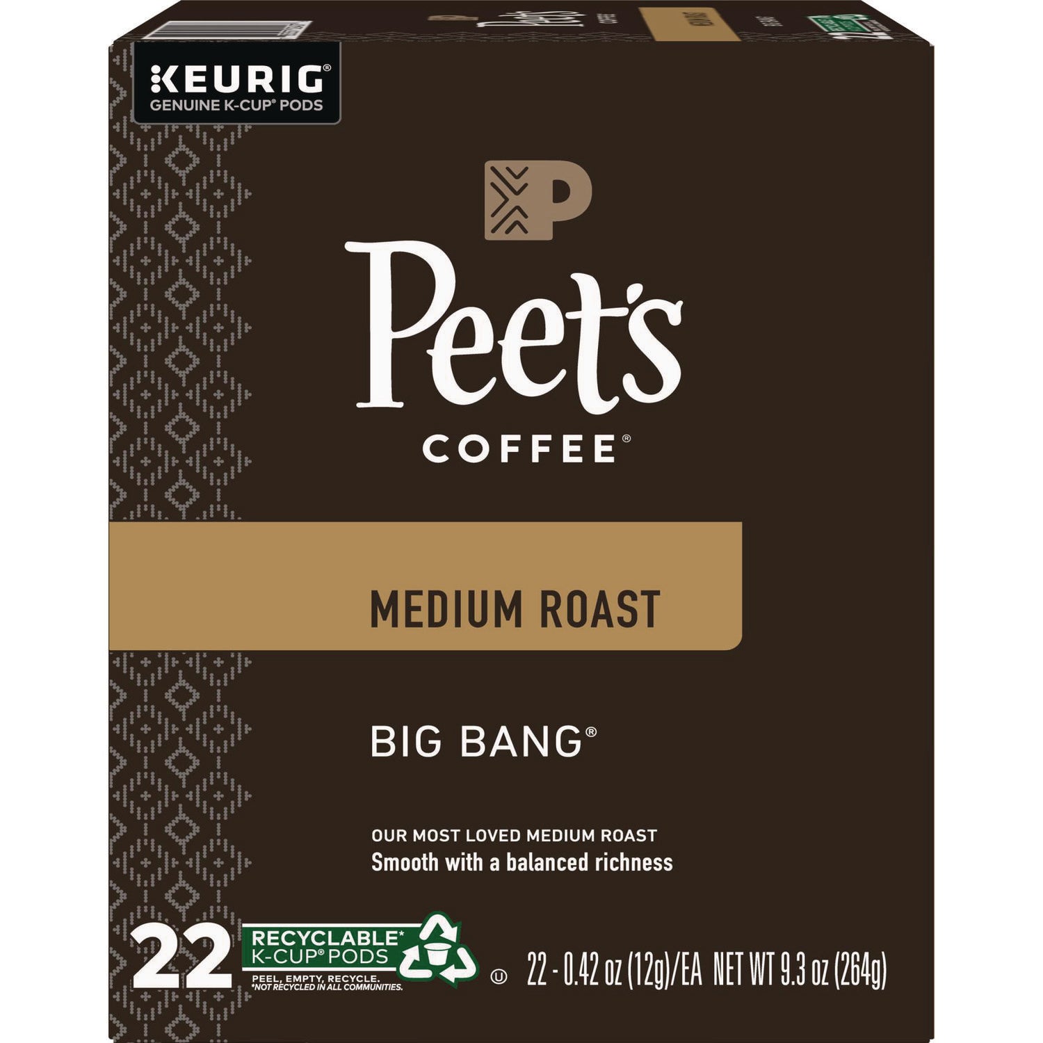 Peet's Coffee & Tea® Big Bang K-Cups, 22/Box