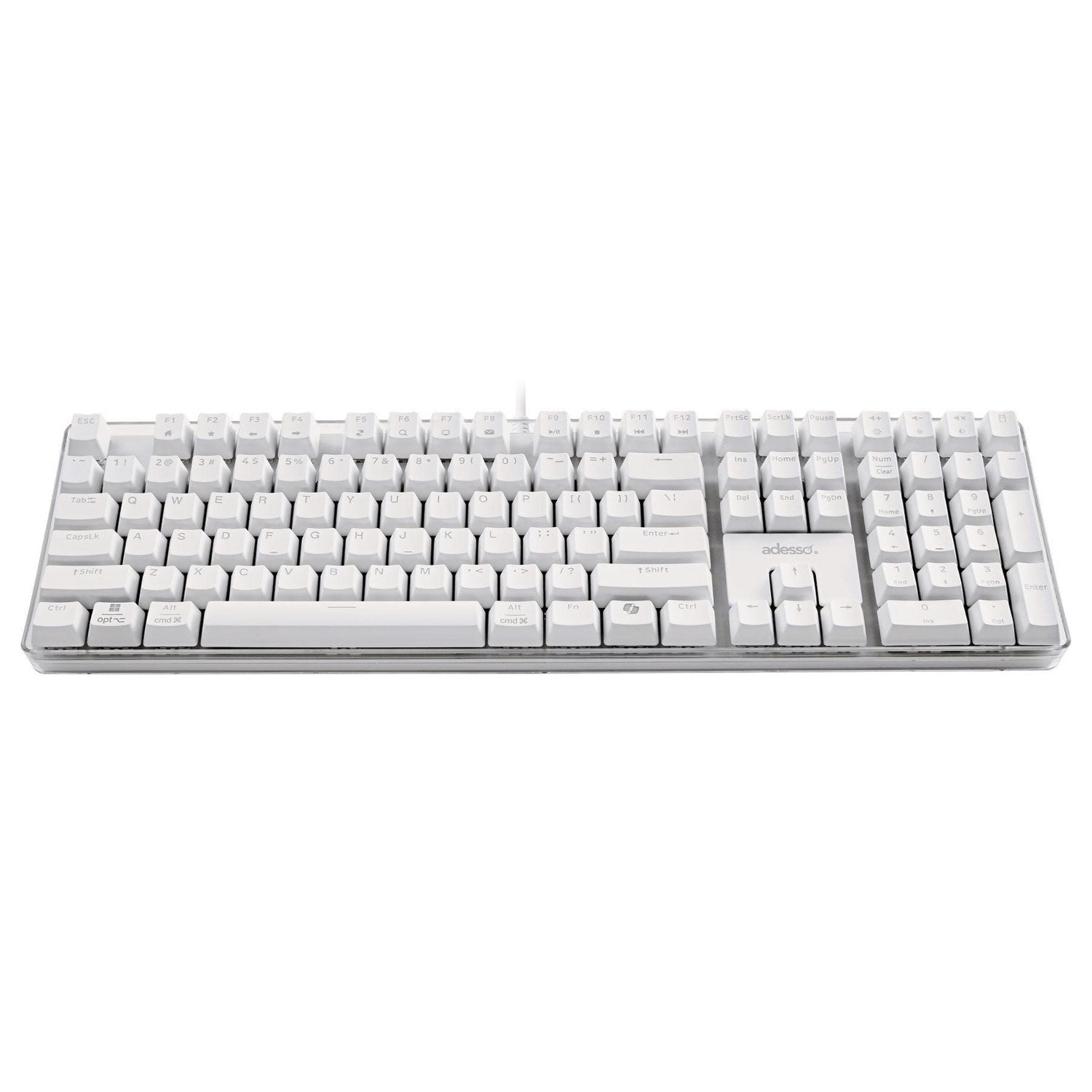 Adesso EasyTouch 680UW Keyboard, White - Bloom Skins