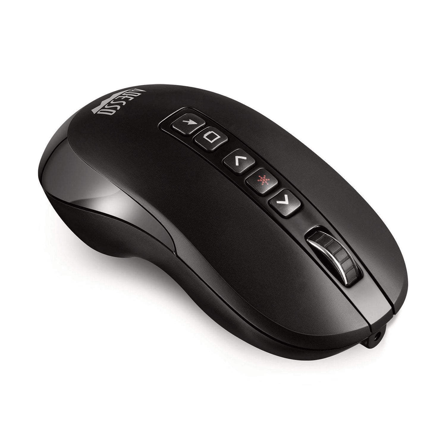 Adesso iMouse P40 Wireless Multifunctional Presenter Mouse, 2.4 GHz Frequency/100 ft Wireless Range, Left/Right, Black - Bloom Skins